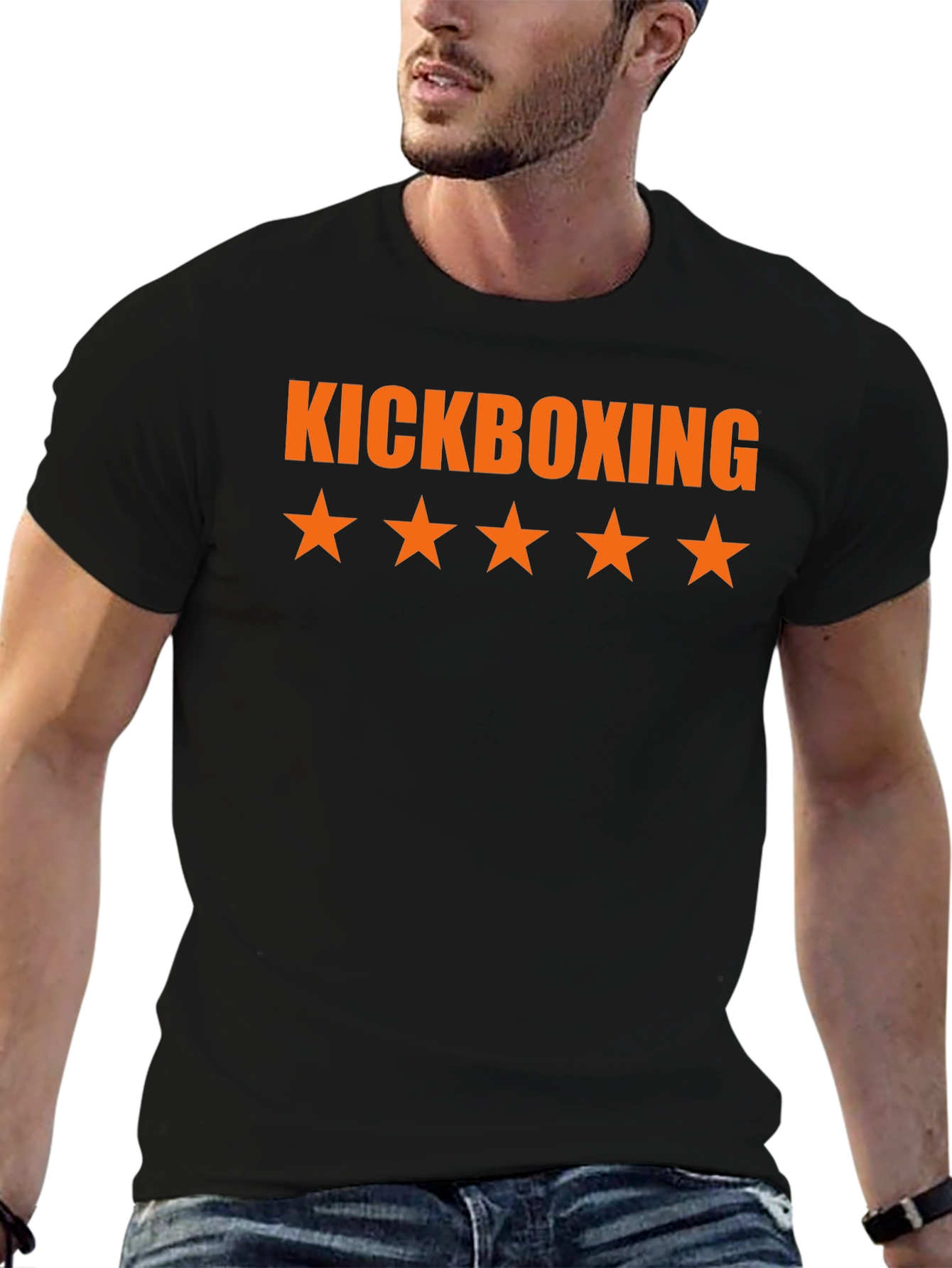 Kickboxing Star T-Shirt - Black Cotton Tee