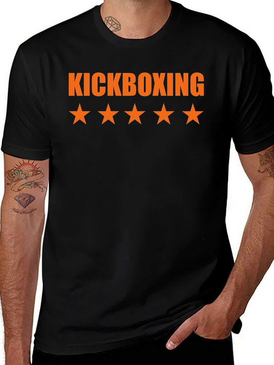 Kickboxing Star T-Shirt - Black Cotton Tee