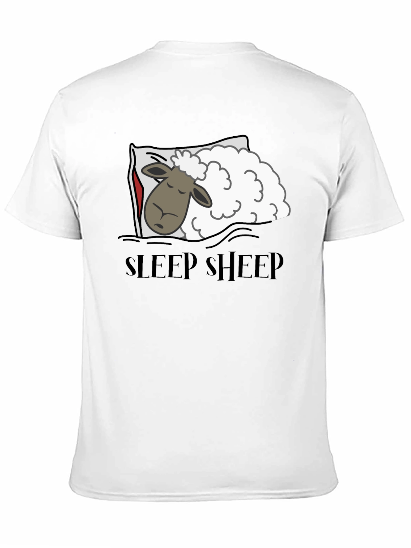 Sleep Sheep Graphic T-Shirt - Black