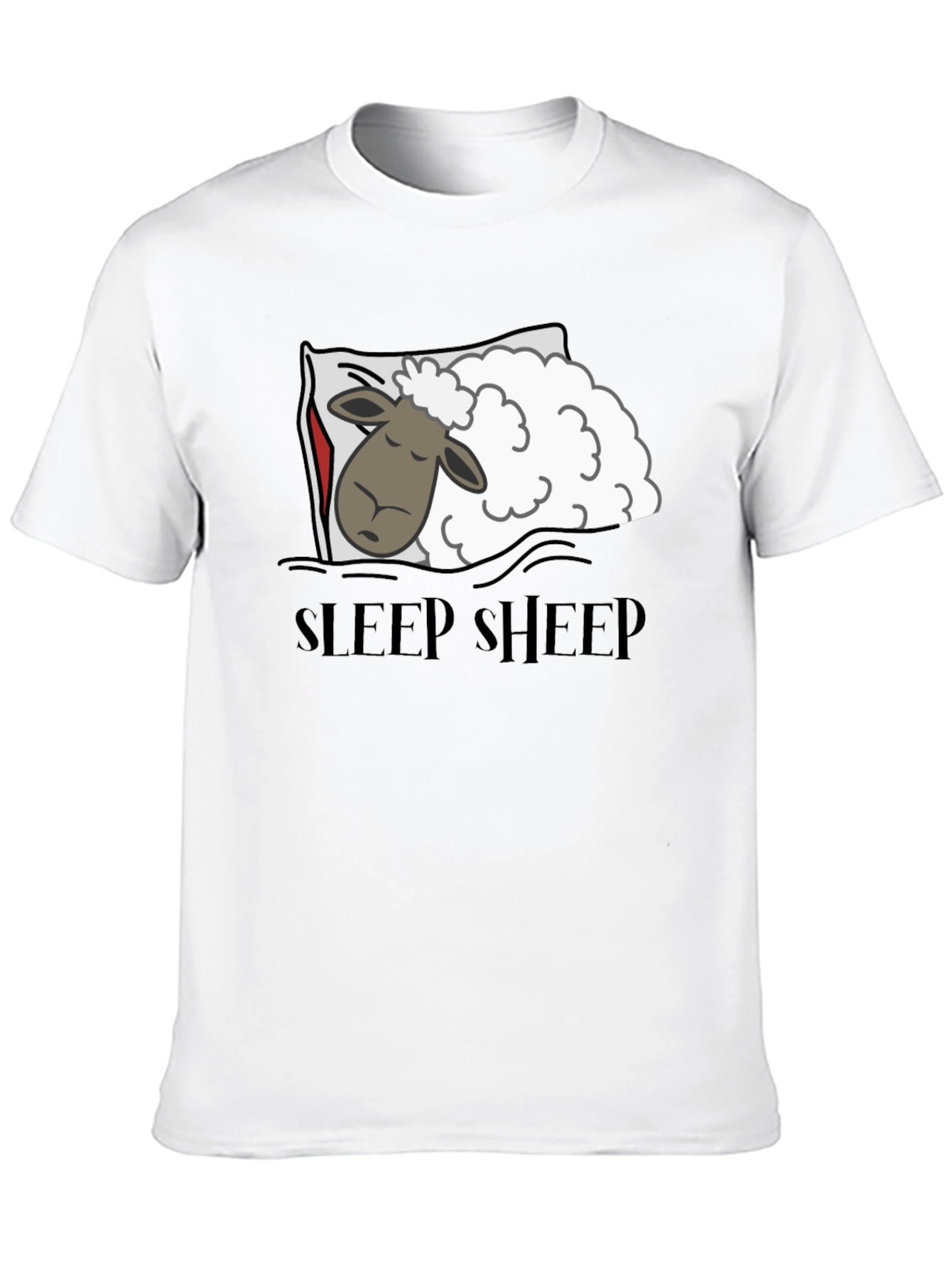 Sleep Sheep Graphic T-Shirt - Black