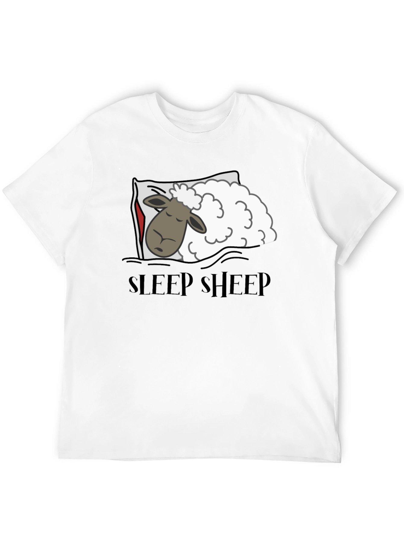 Sleep Sheep Graphic T-Shirt - Black