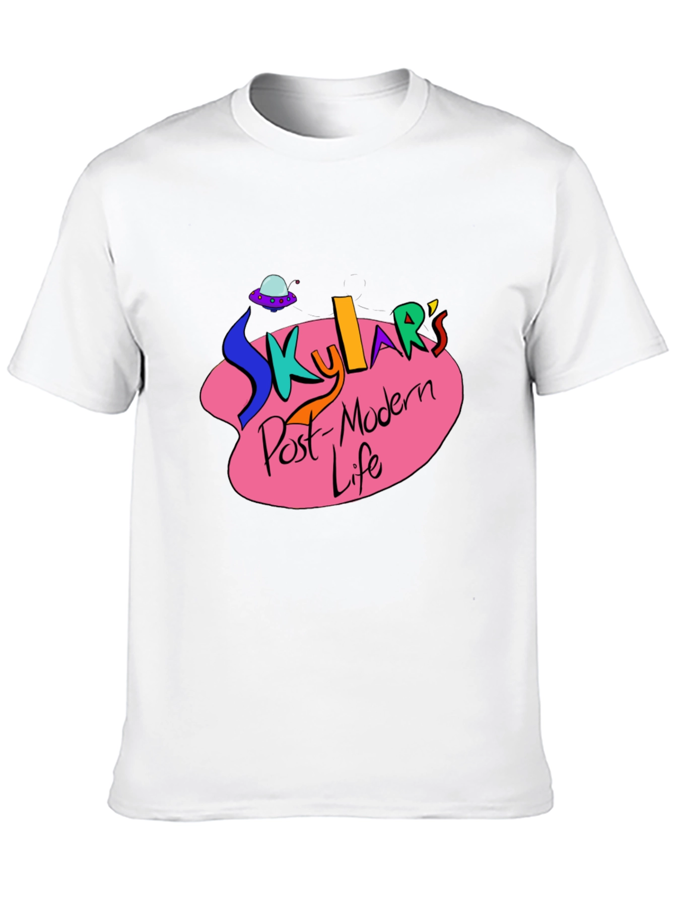 Skylars Post-Modern Life Black Graphic T-Shirt