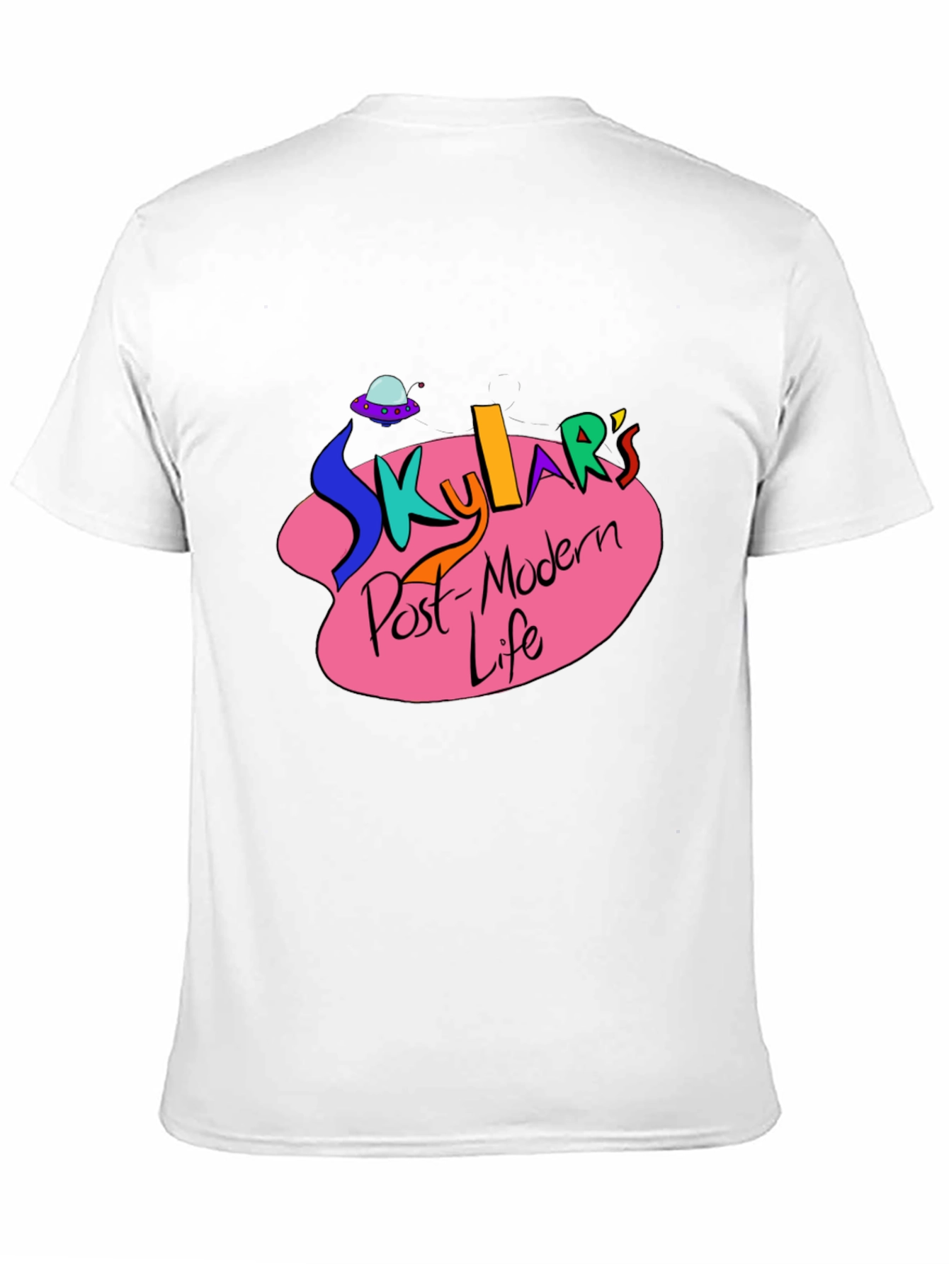 Skylars Post-Modern Life Black Graphic T-Shirt