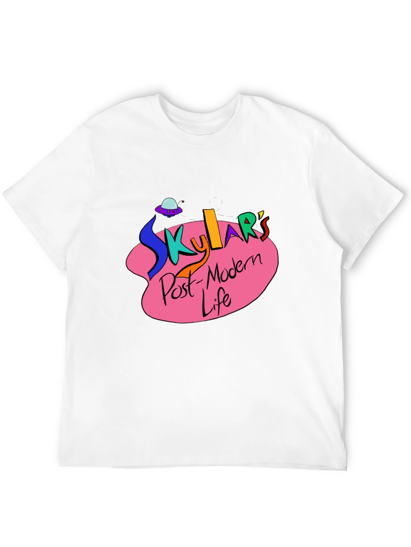 Skylars Post-Modern Life Black Graphic T-Shirt