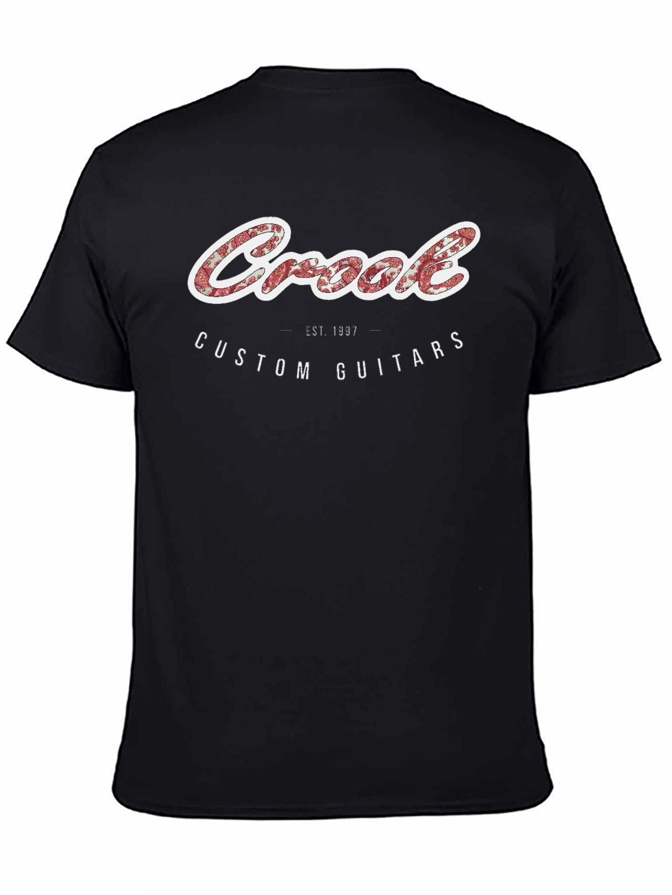 Crook Custom Guitars Black Graphic T-Shirt