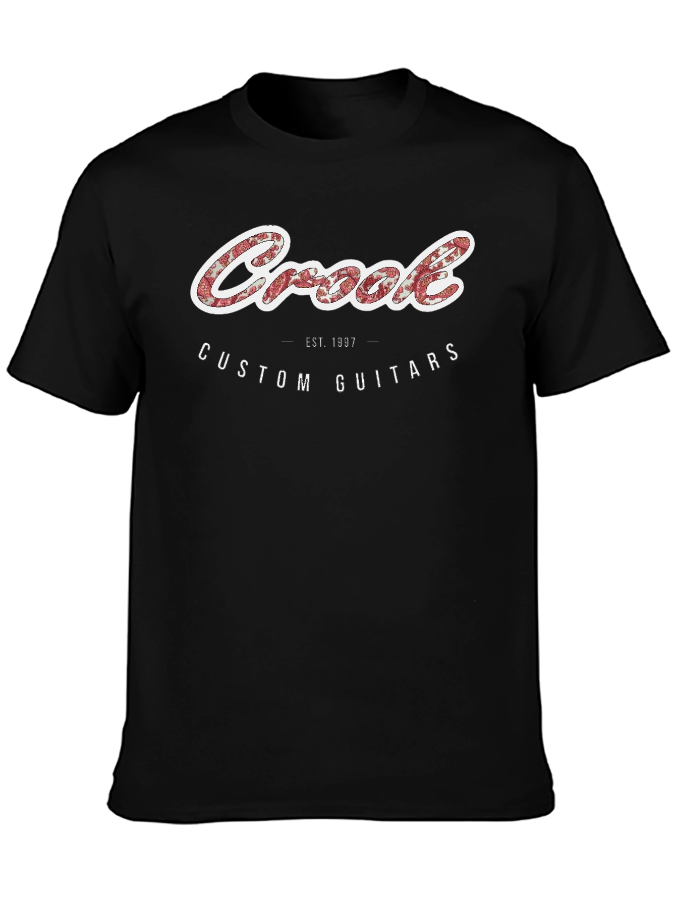 Crook Custom Guitars Black Graphic T-Shirt