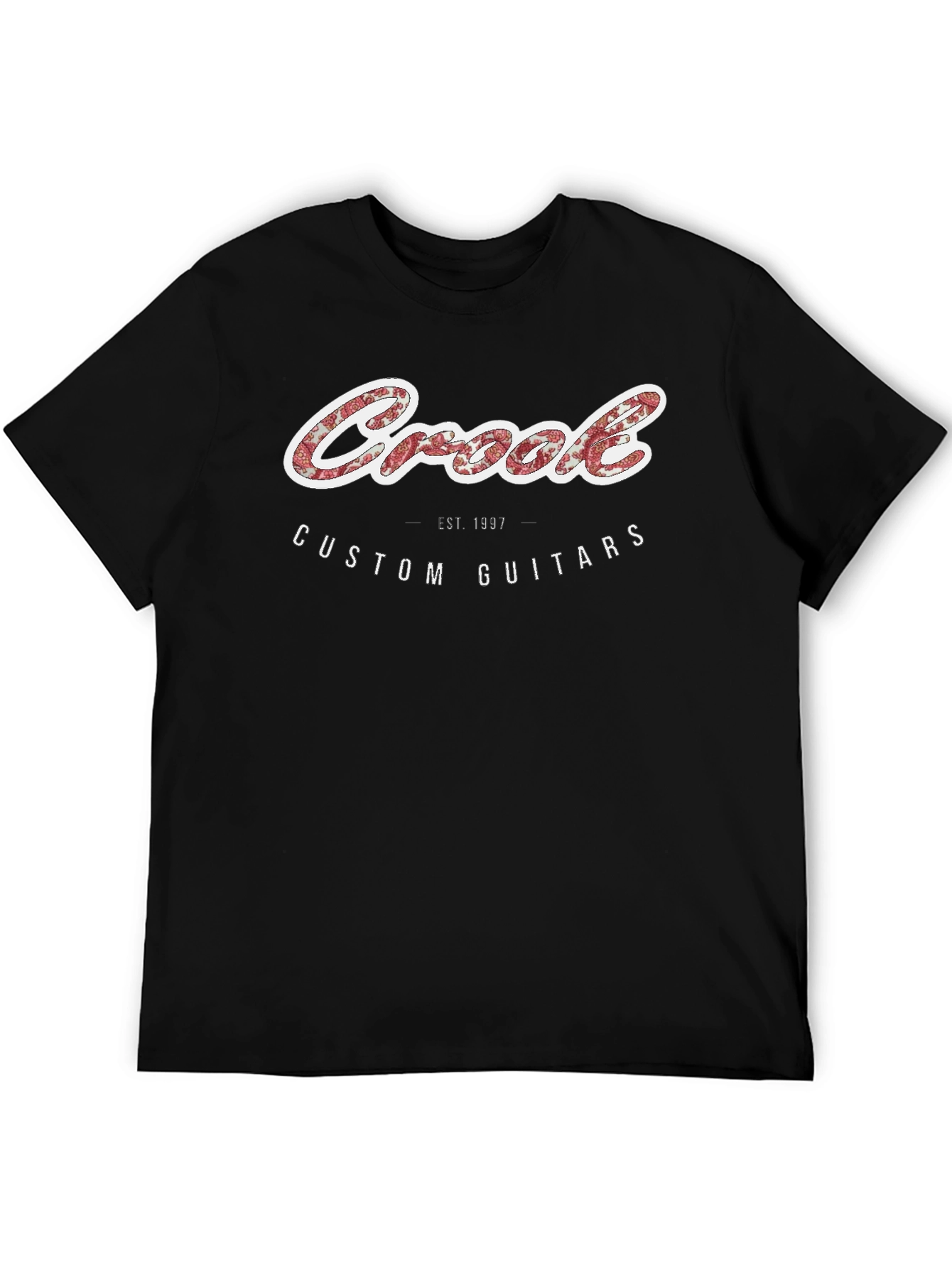 Crook Custom Guitars Black Graphic T-Shirt