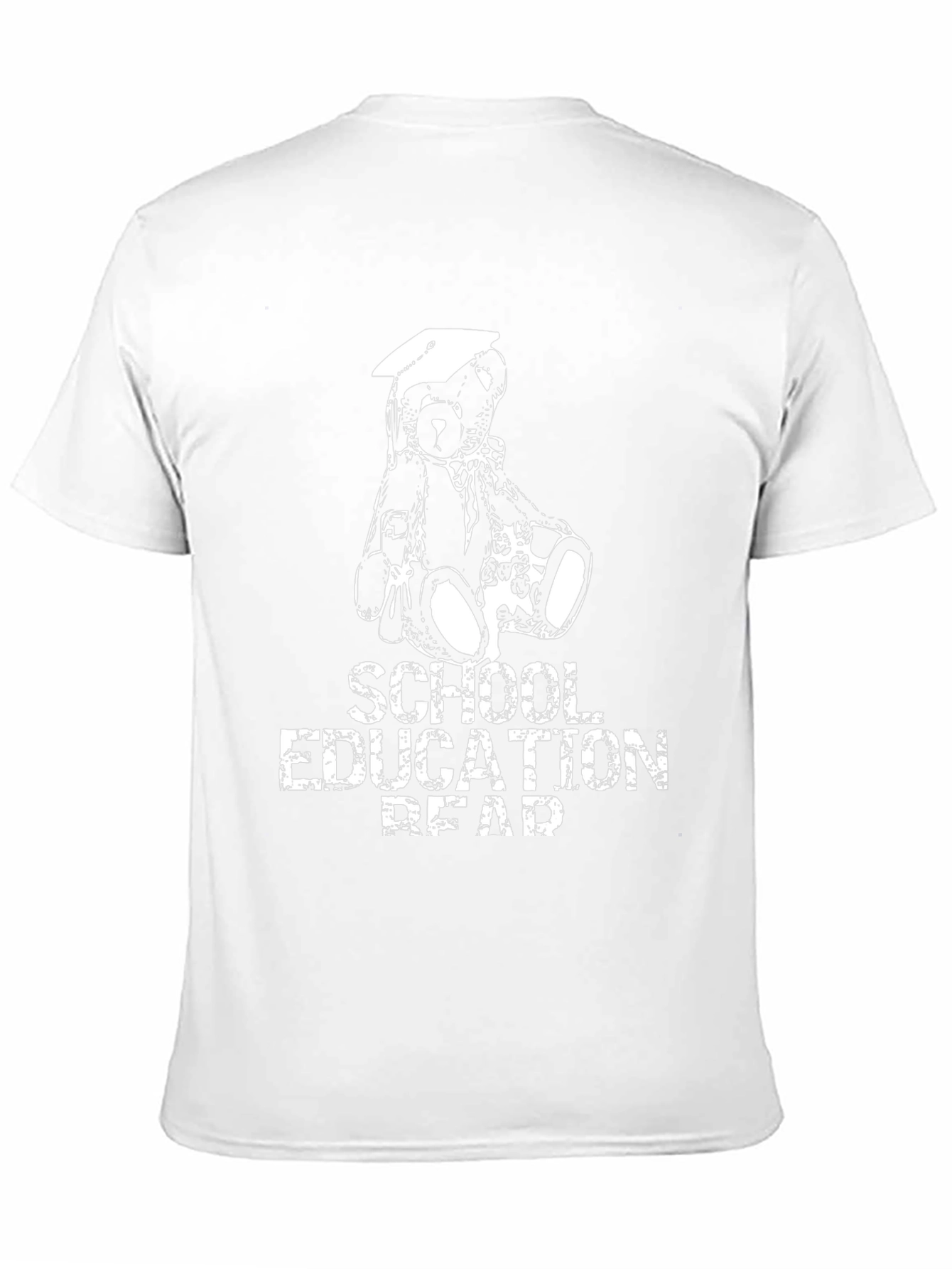 School Education Bear Black T-Shirt