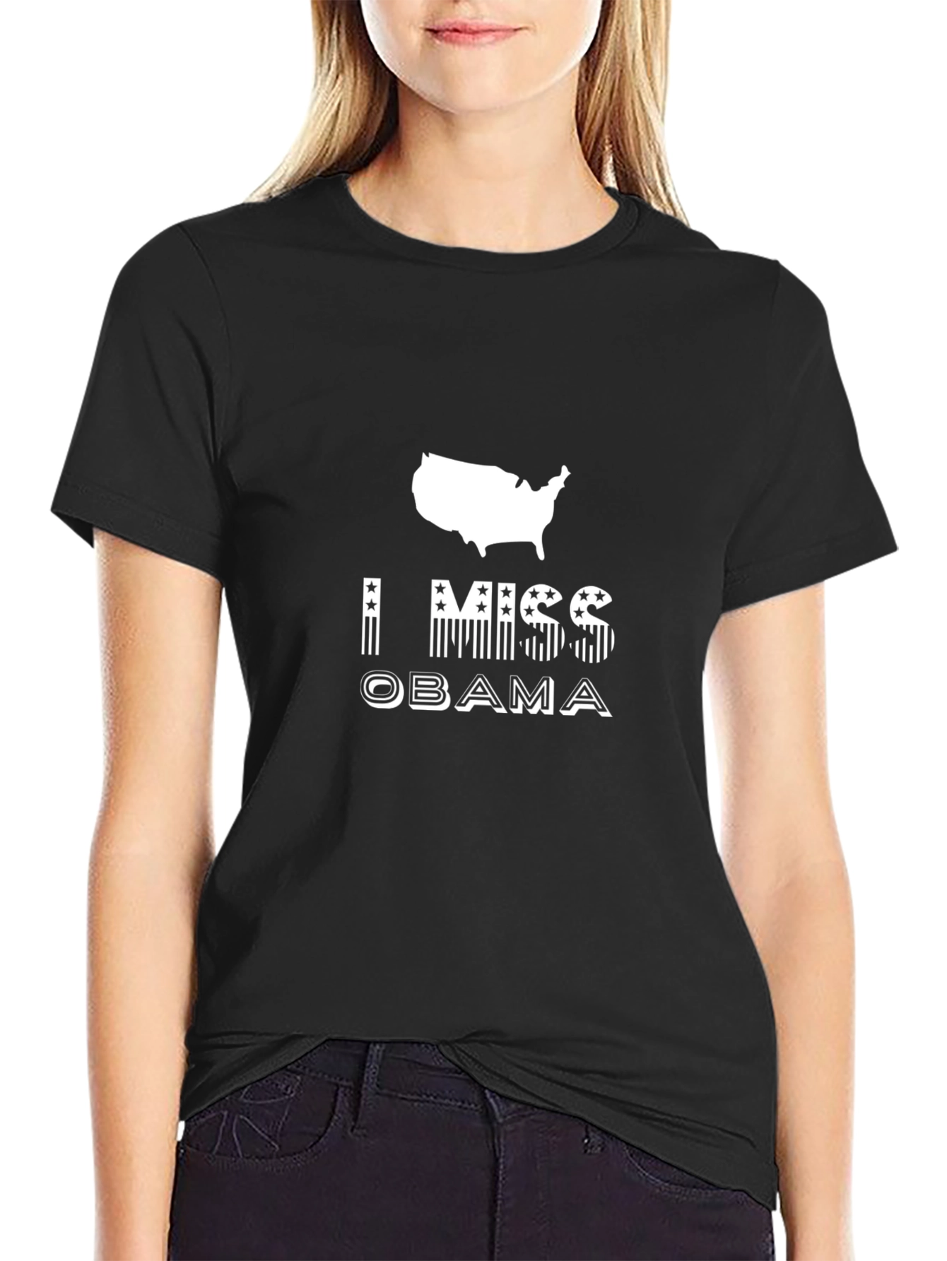 I Miss Obama Graphic Print Tee