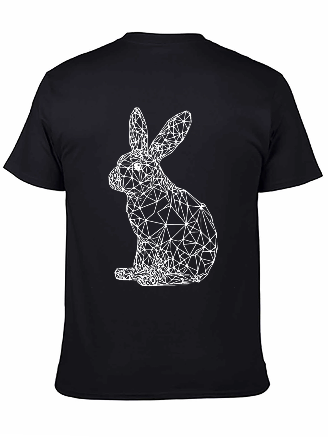 Geometric Rabbit Graphic Tee - Modern Easter Style