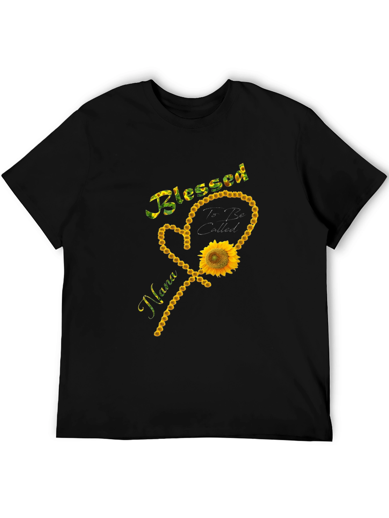 Blessed Nana Sunflower Graphic T-Shirt