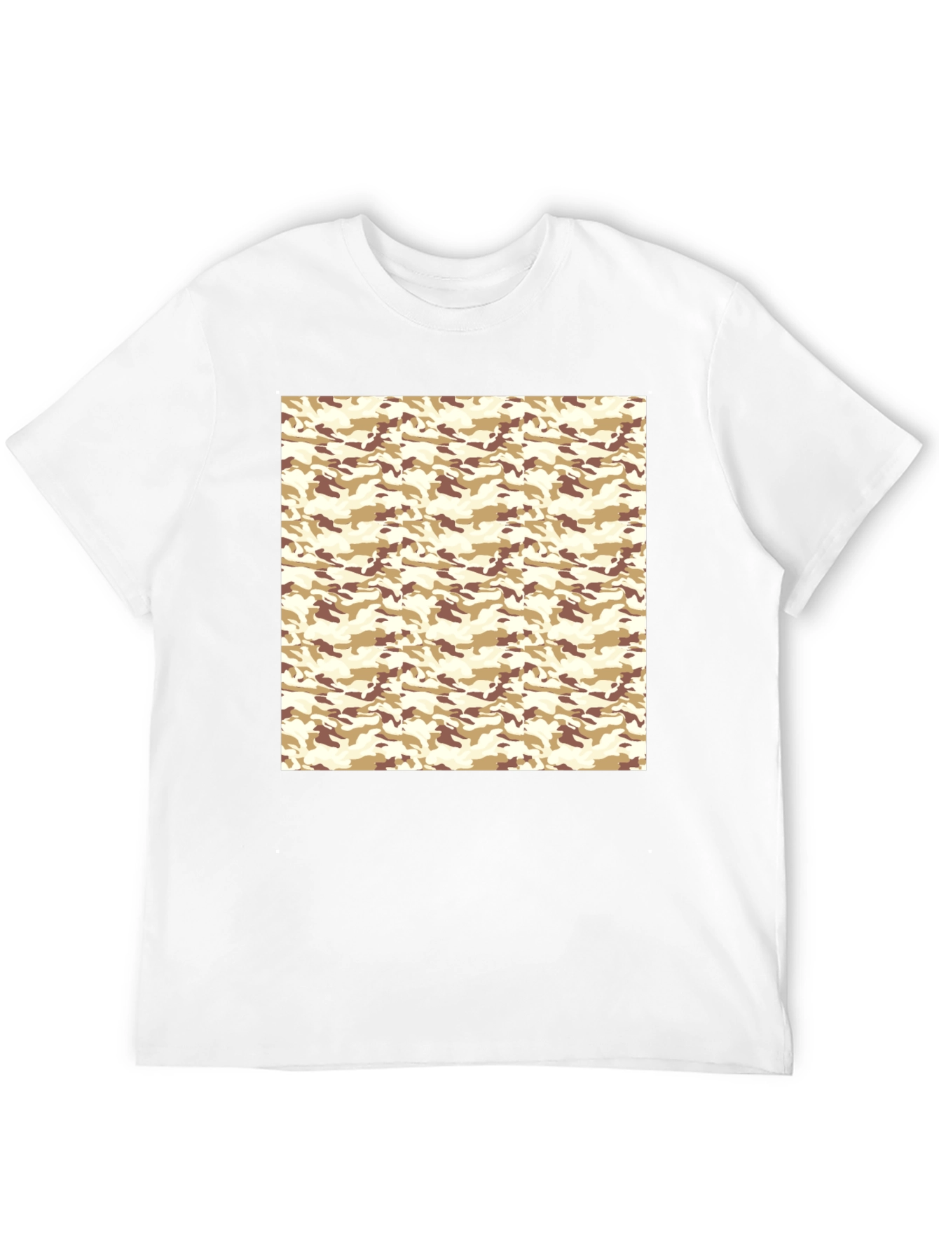 Camo Pattern Black T-Shirt
