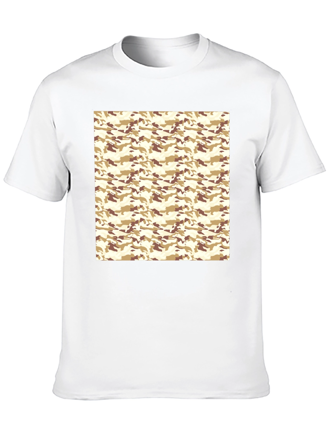 Camo Pattern Black T-Shirt