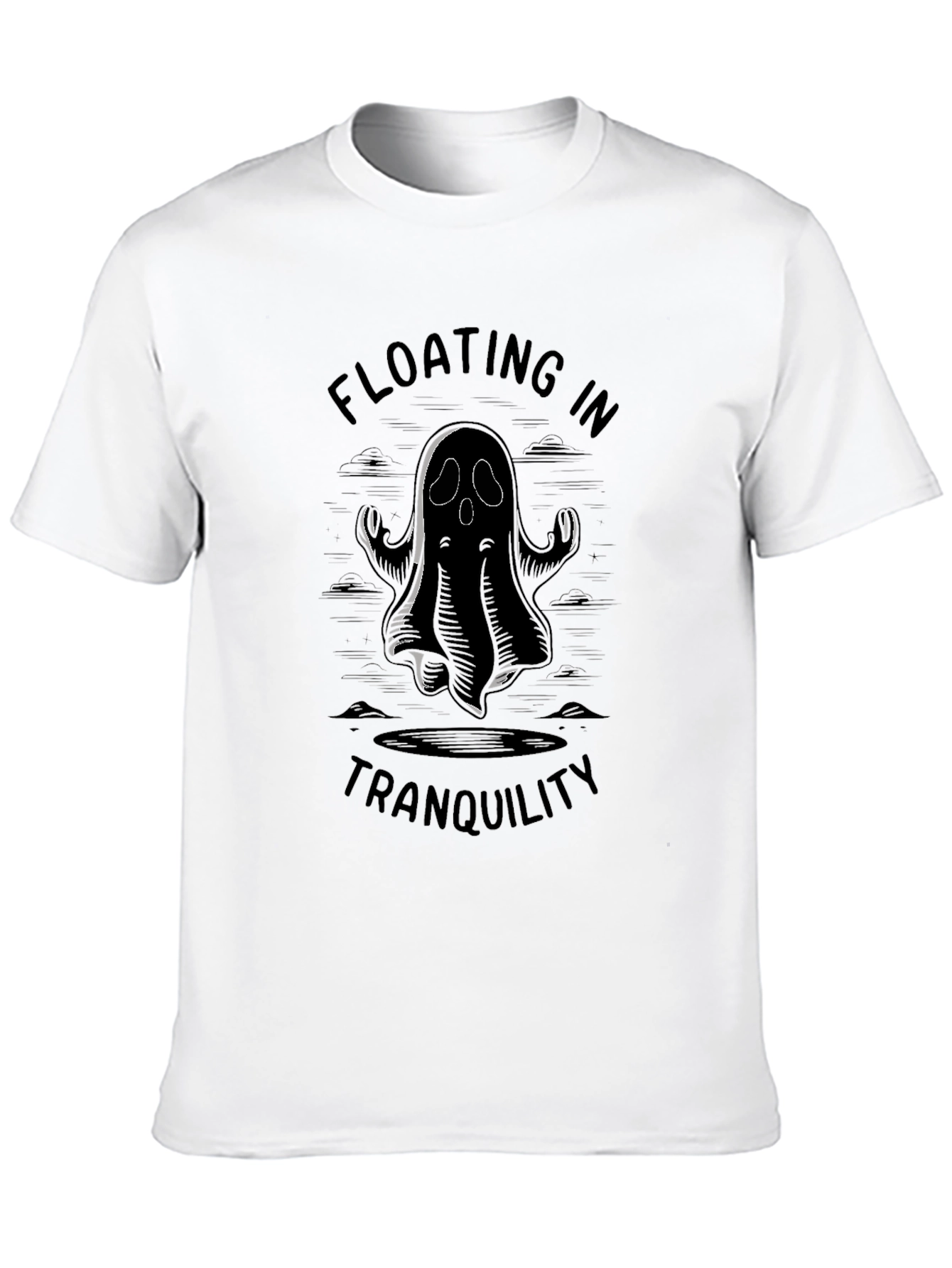Floating in Tranquility Ghost Graphic Tee