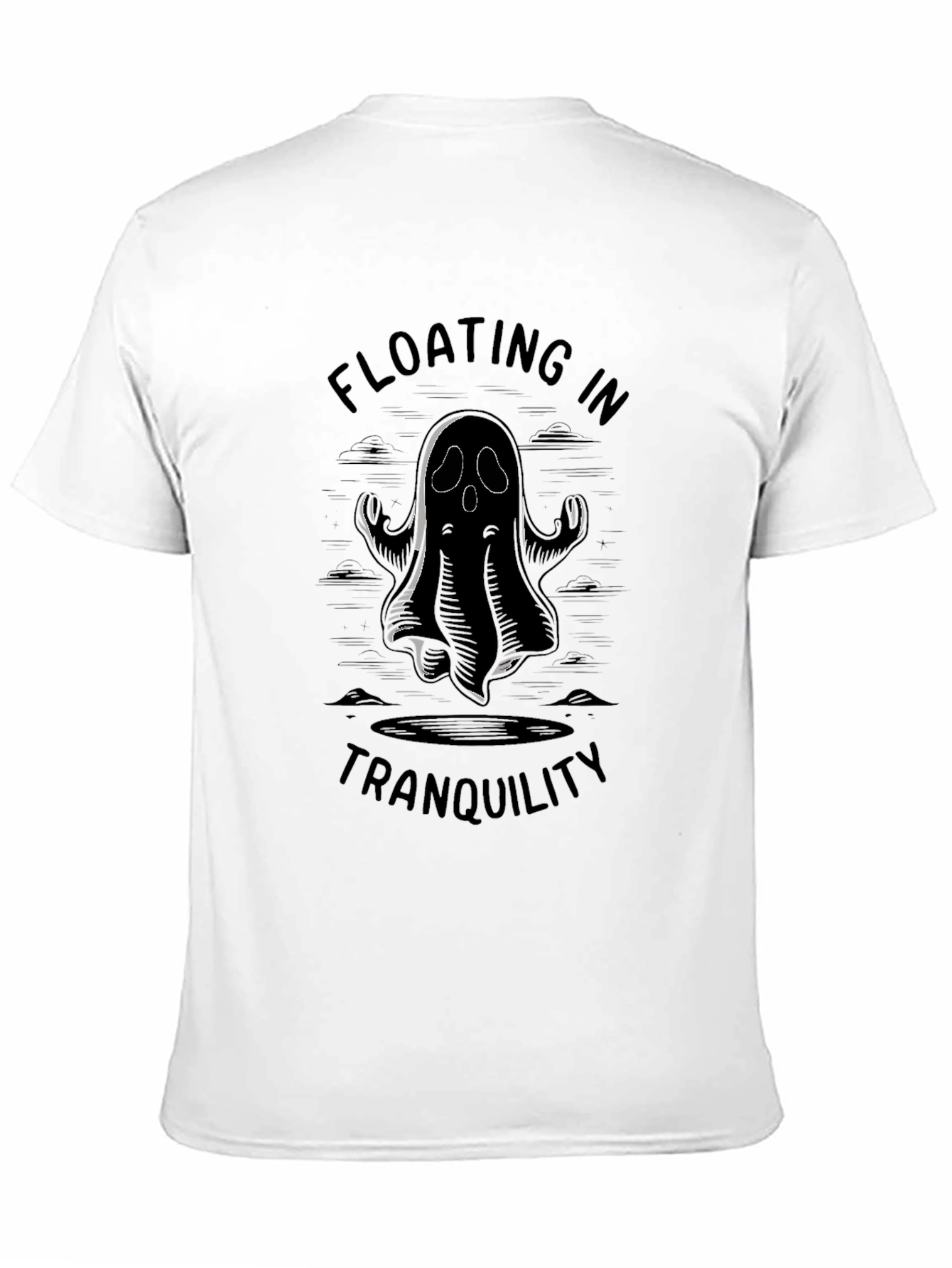 Floating in Tranquility Ghost Graphic Tee