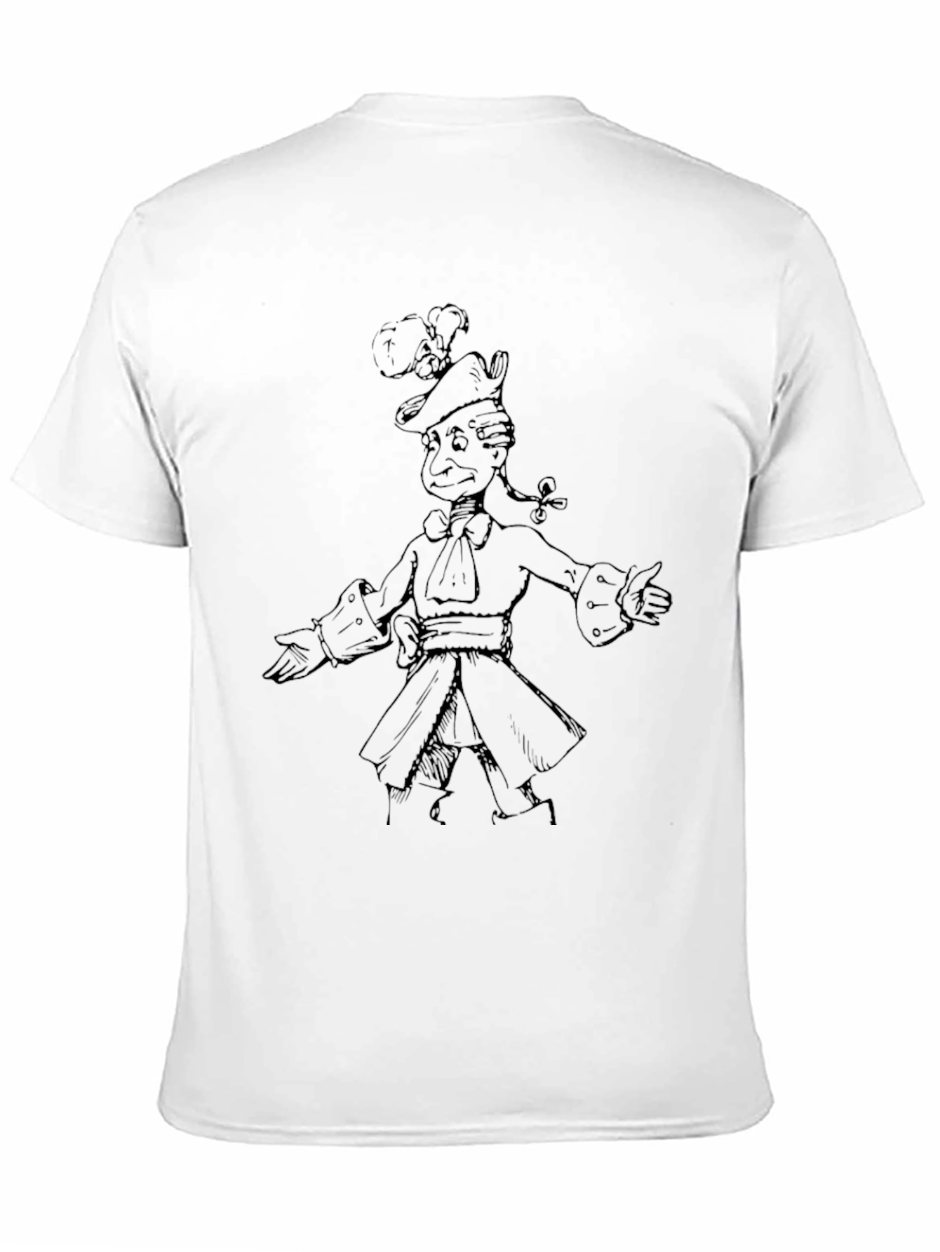 Sketchy Pirate Tee - Classic Black Cotton