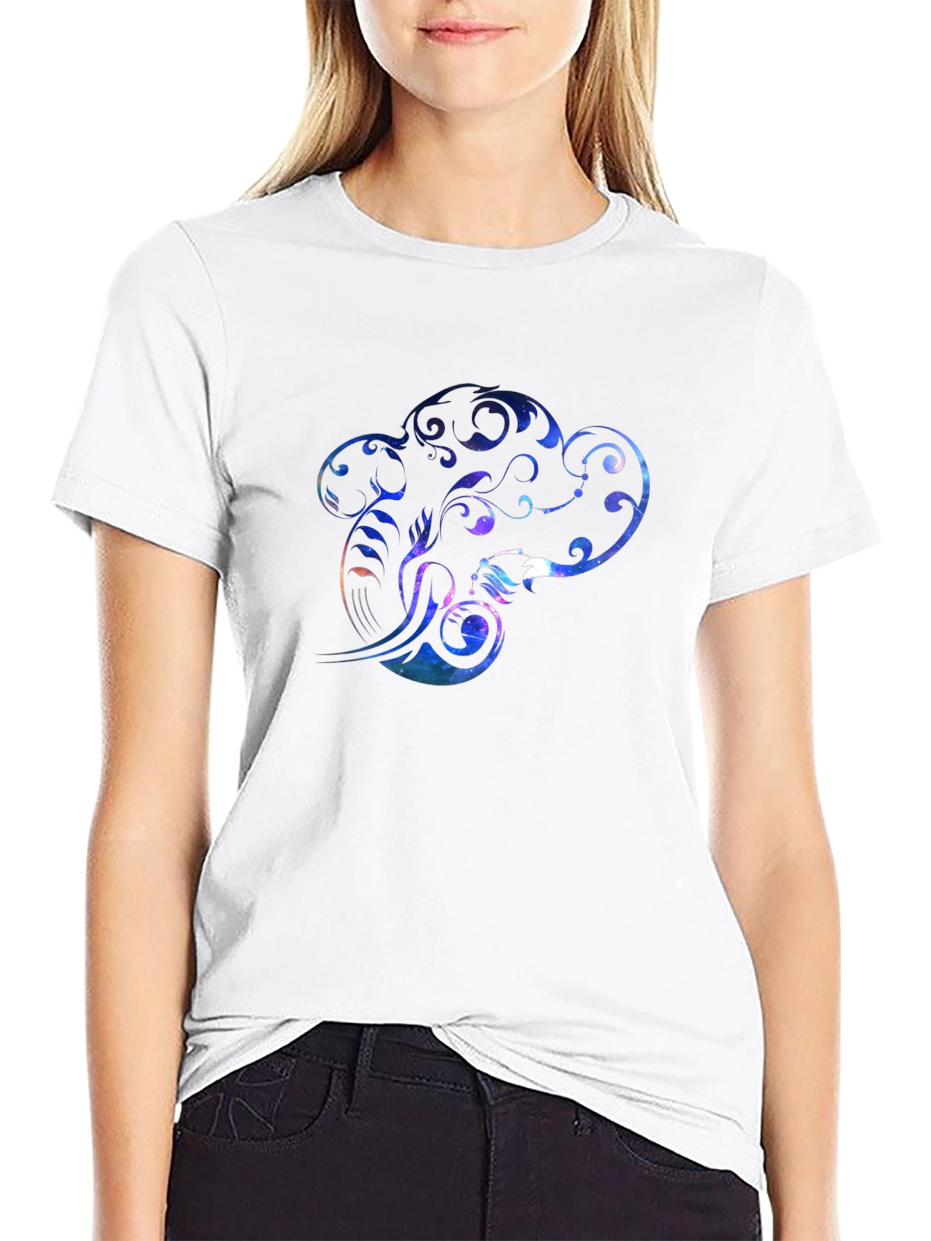Cosmic Chef Hat Graphic Tee - Black