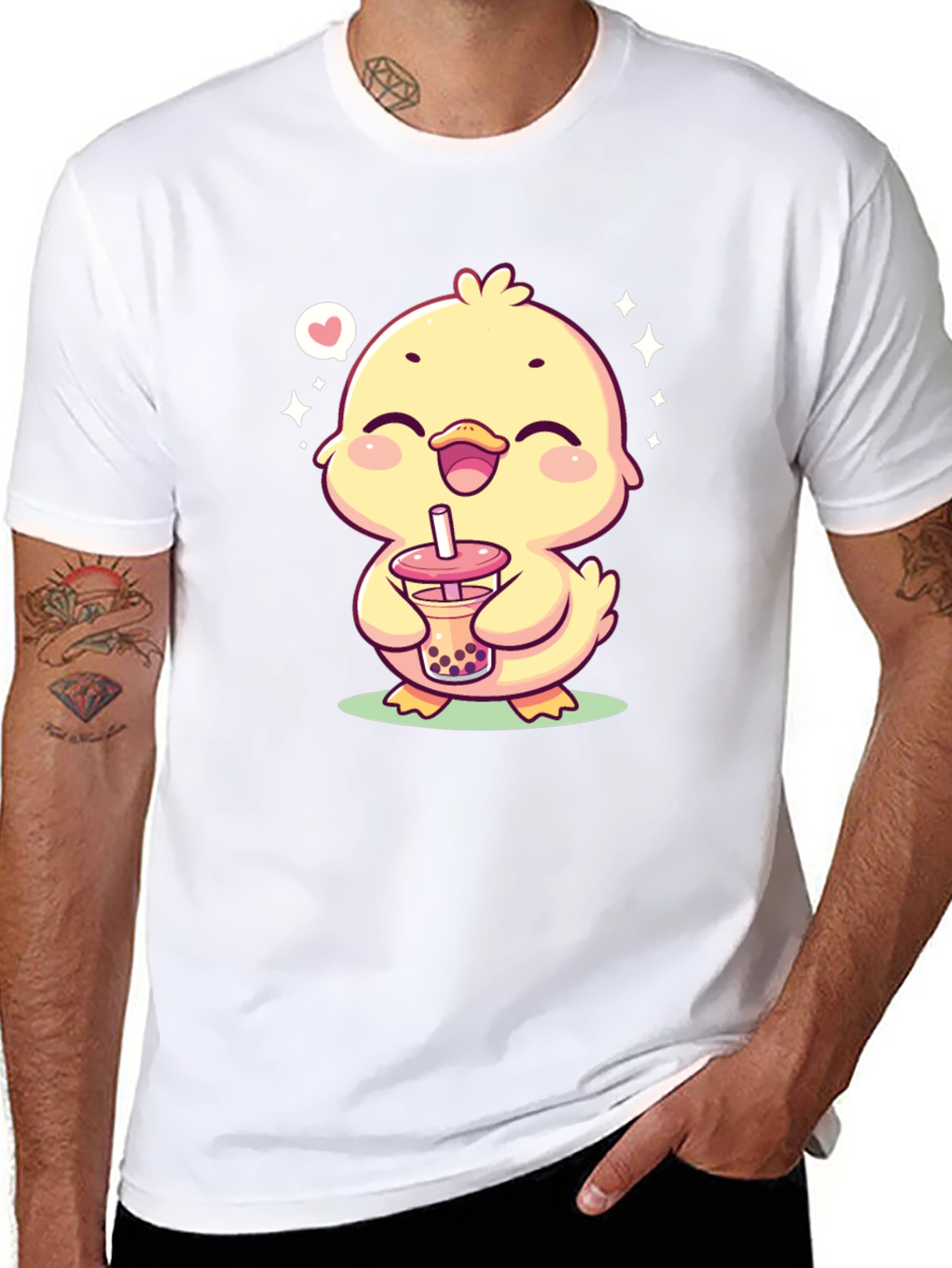 Cute Chick Boba T-Shirt - Kawaii Style