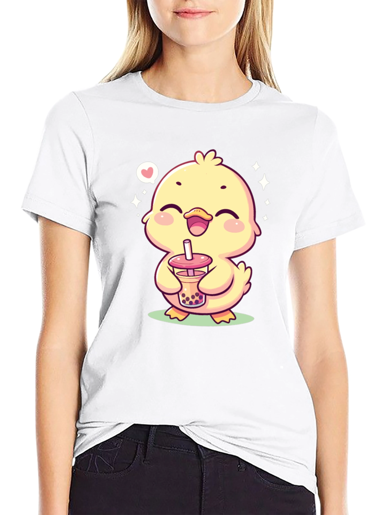 Cute Chick Boba T-Shirt - Kawaii Style
