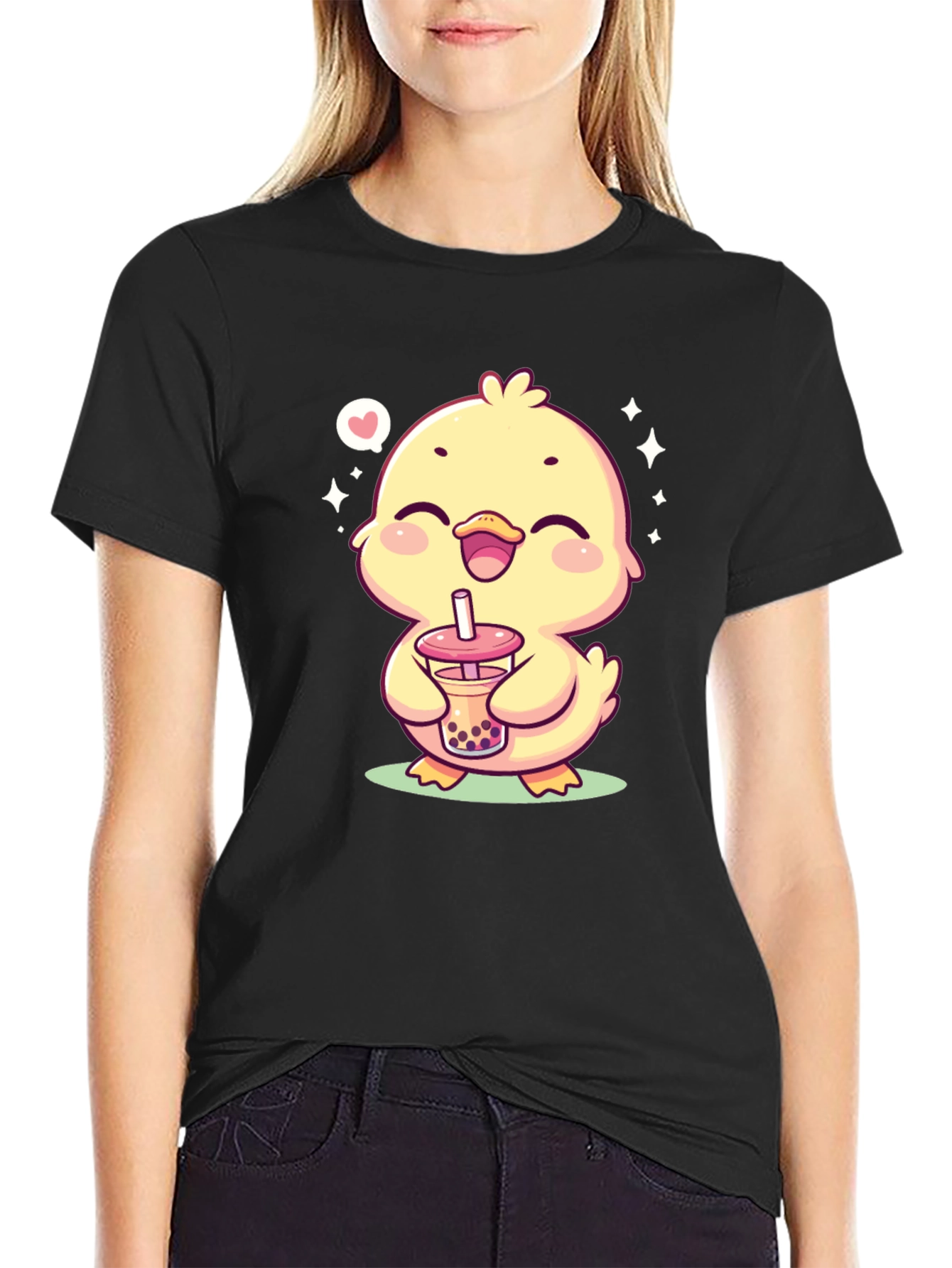 Cute Chick Boba T-Shirt - Kawaii Style