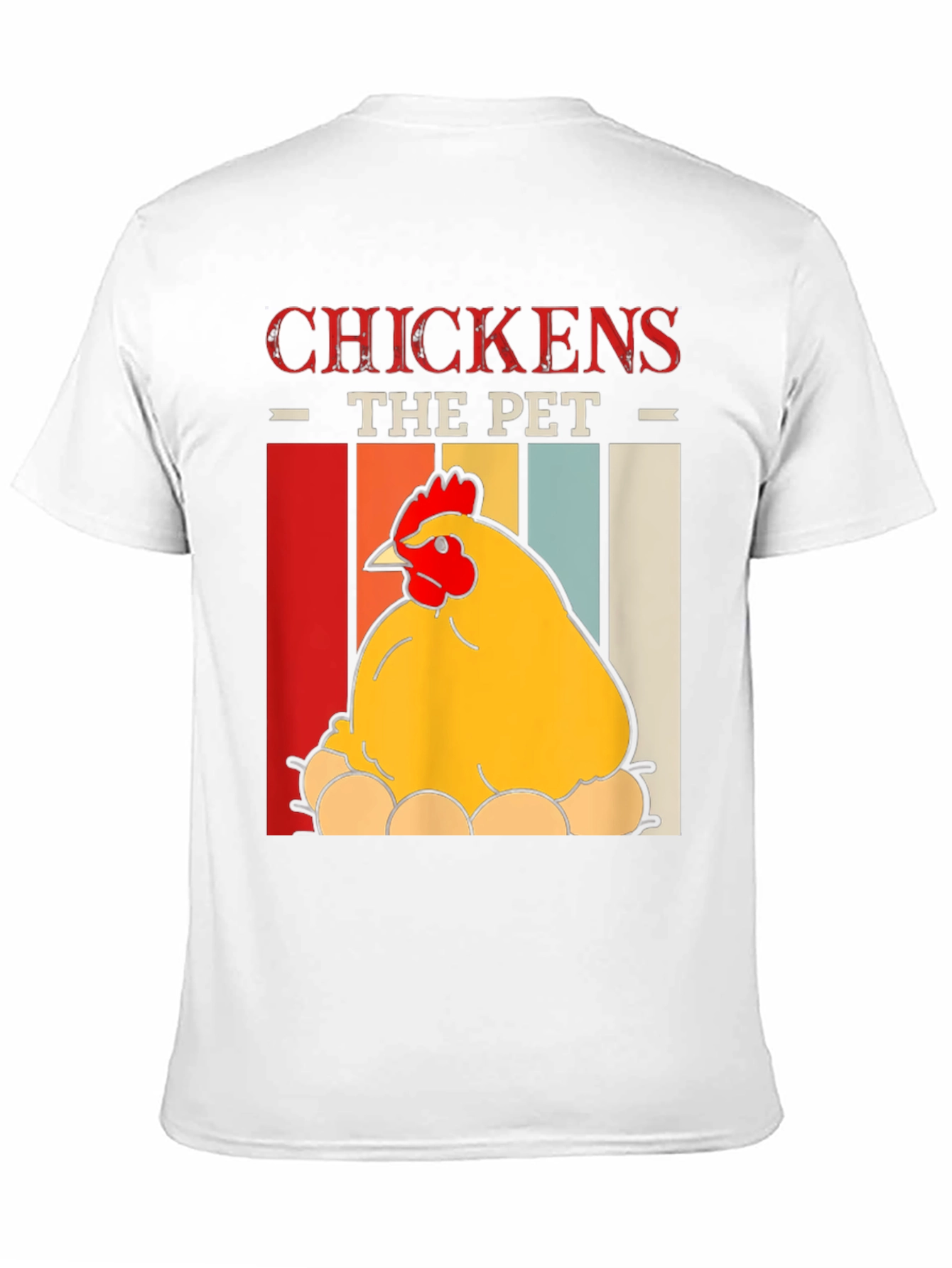 Chicken The Pet Graphic T-Shirt - Farm Animal Tee