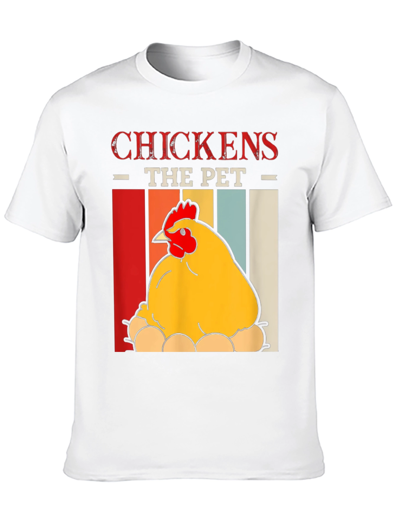 Chicken The Pet Graphic T-Shirt - Farm Animal Tee