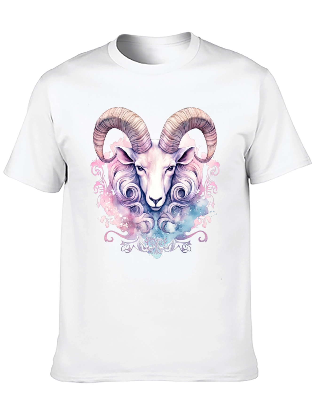 Zodiac Aries Ram Graphic Tee - Stylish Astrology T-Shirt