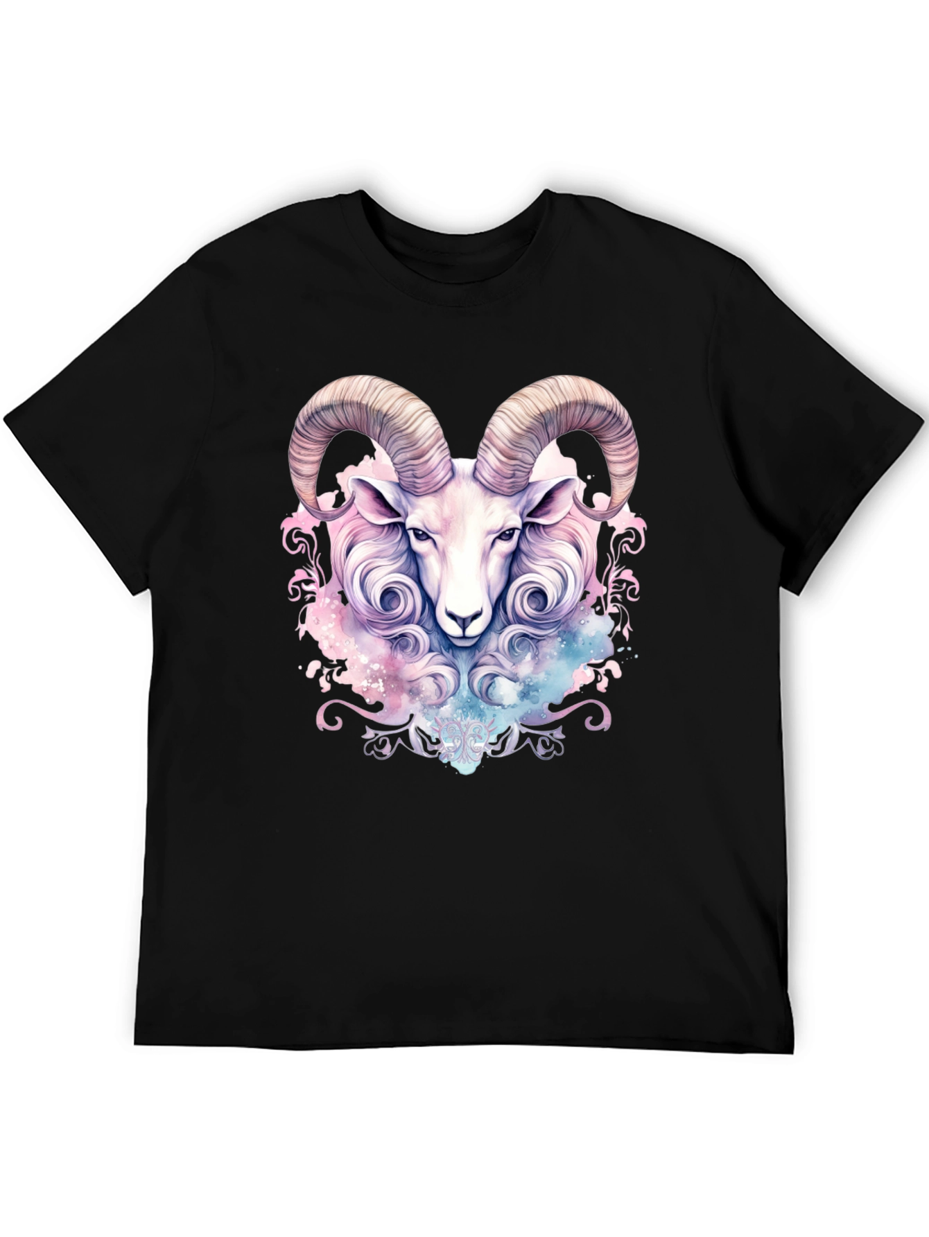 Zodiac Aries Ram Graphic Tee - Stylish Astrology T-Shirt