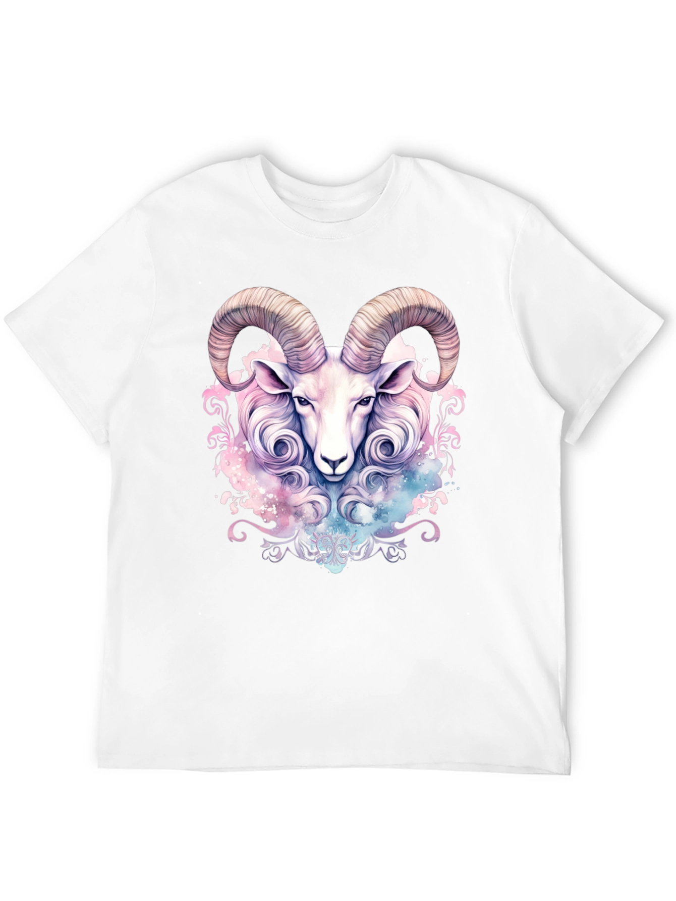 Zodiac Aries Ram Graphic Tee - Stylish Astrology T-Shirt