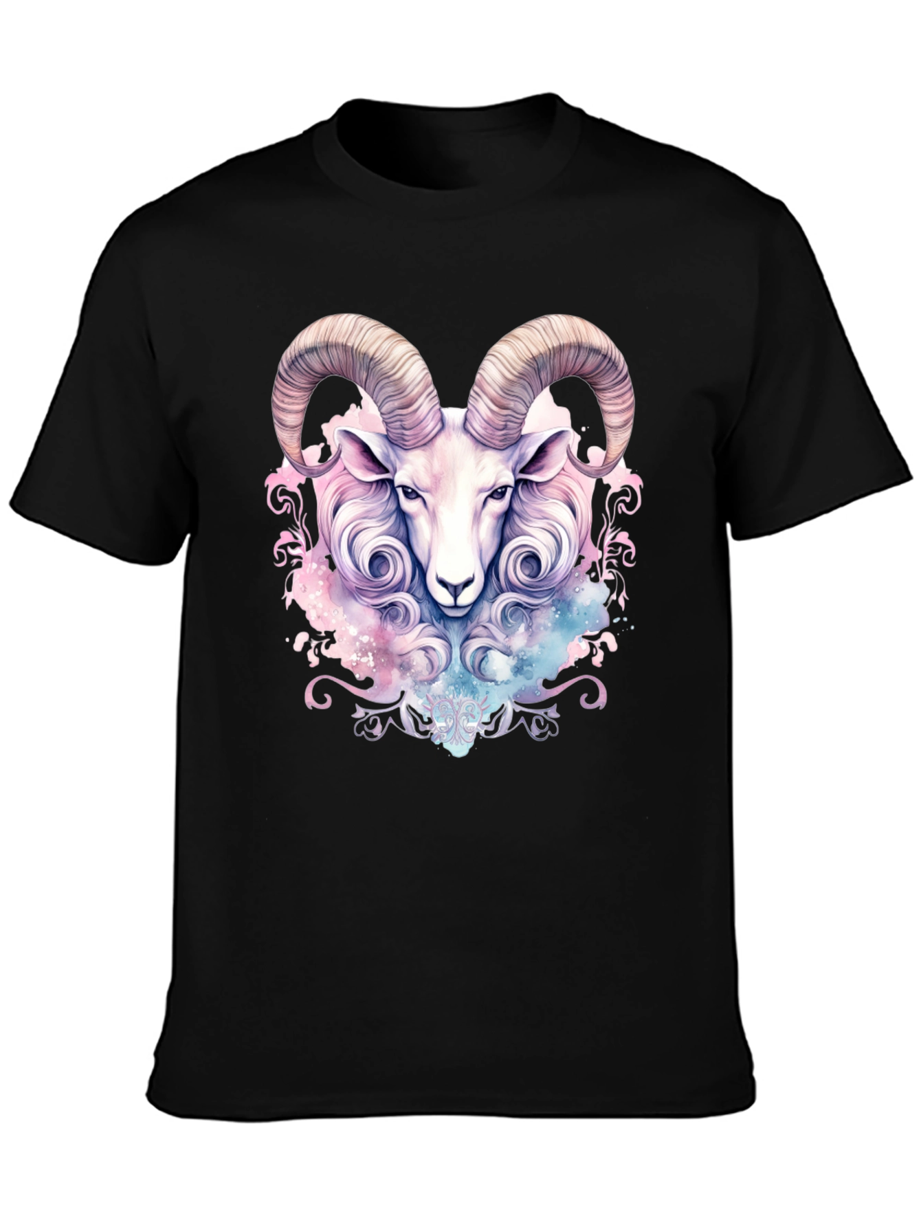Zodiac Aries Ram Graphic Tee - Stylish Astrology T-Shirt