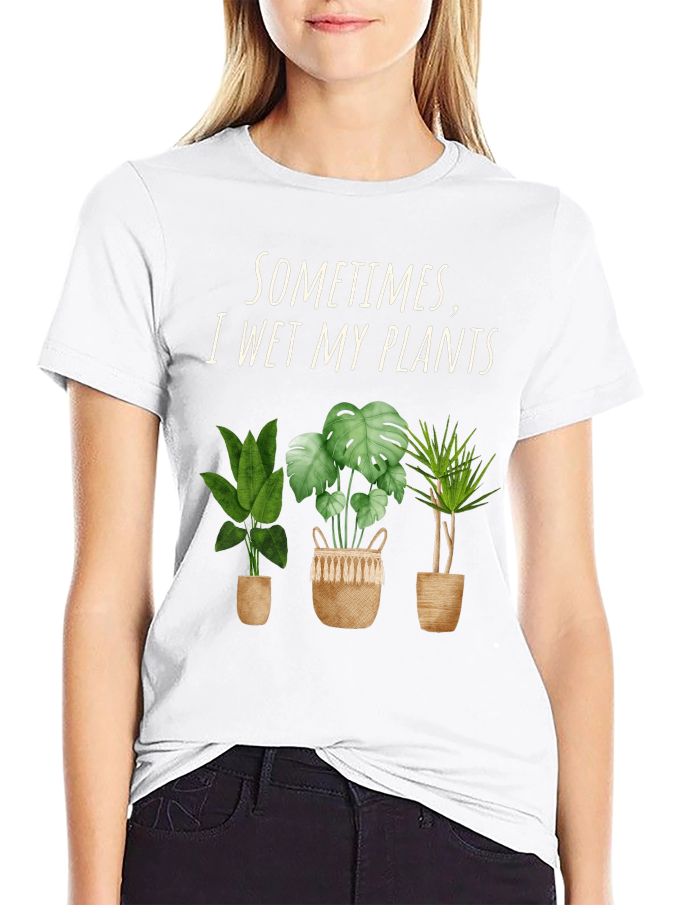 Funny Plant Lover T-Shirt - I Wet My Plants