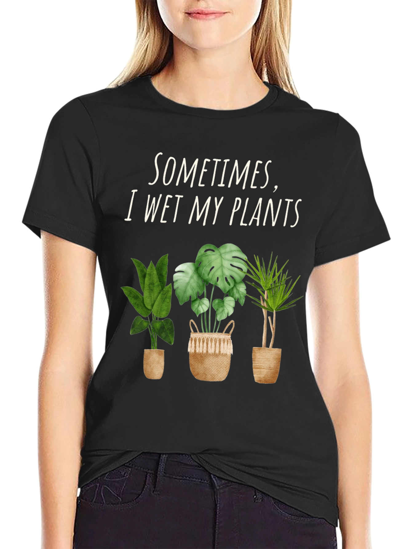 Funny Plant Lover T-Shirt - I Wet My Plants