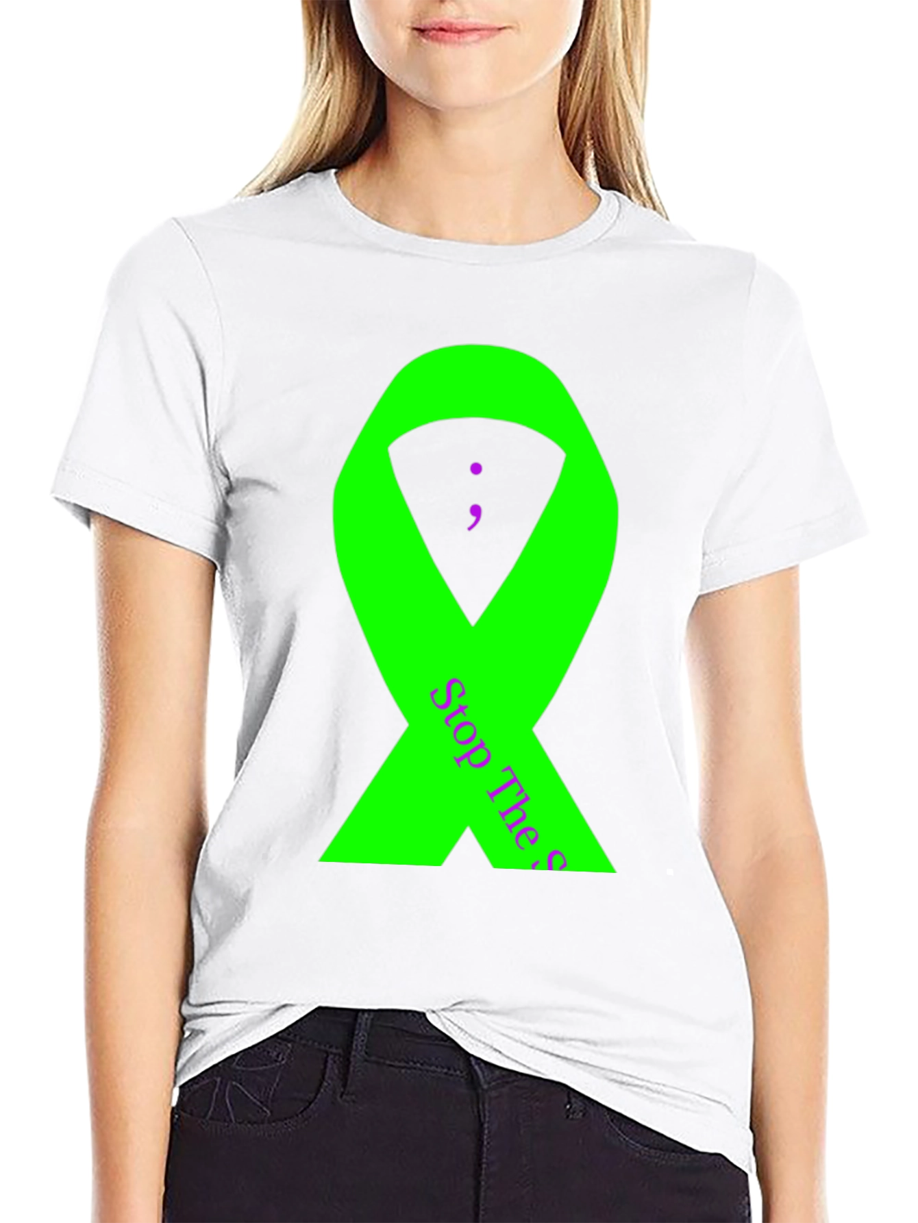 Stop The Stigma Awareness Ribbon T-Shirt