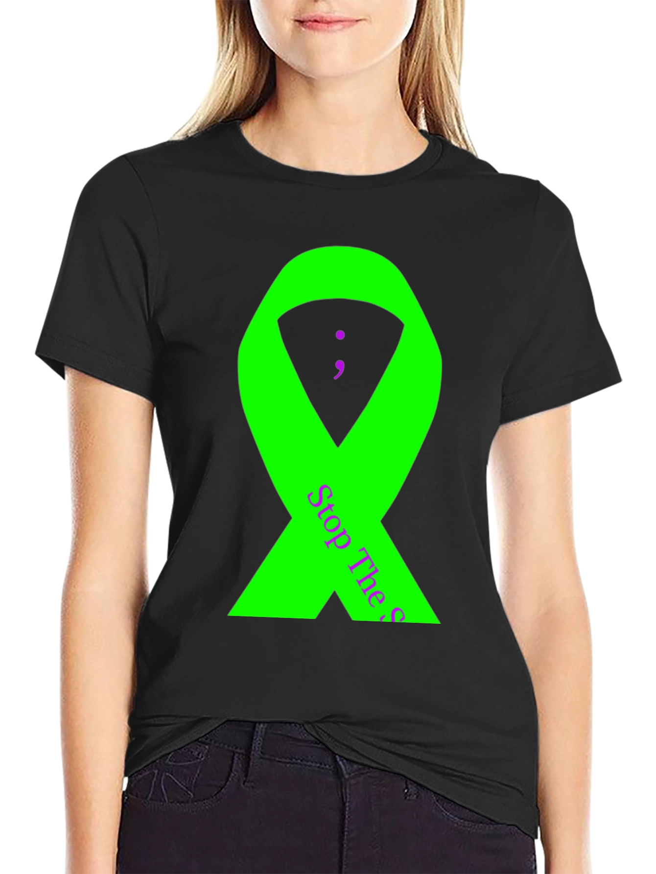 Stop The Stigma Awareness Ribbon T-Shirt