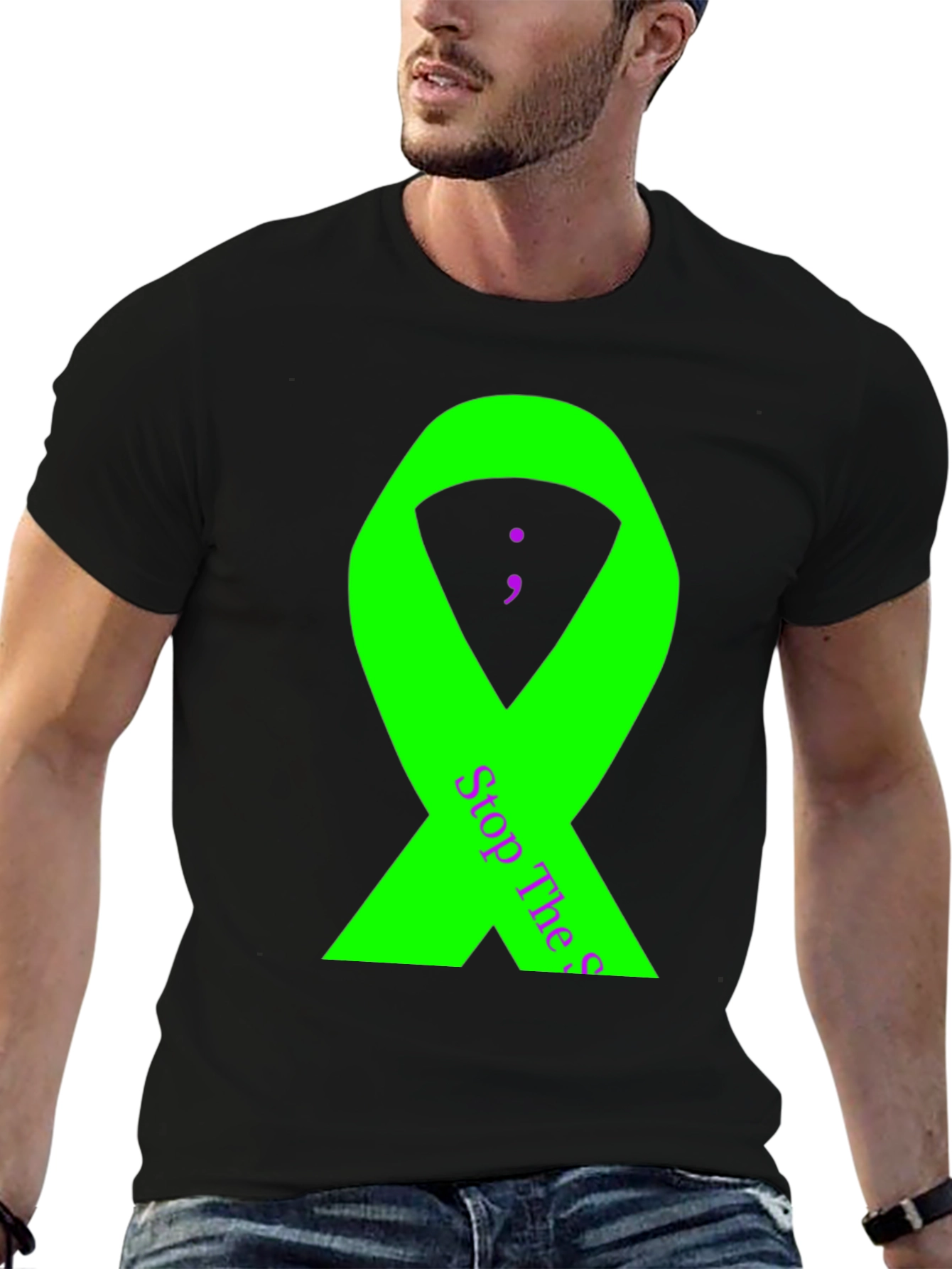Stop The Stigma Awareness Ribbon T-Shirt