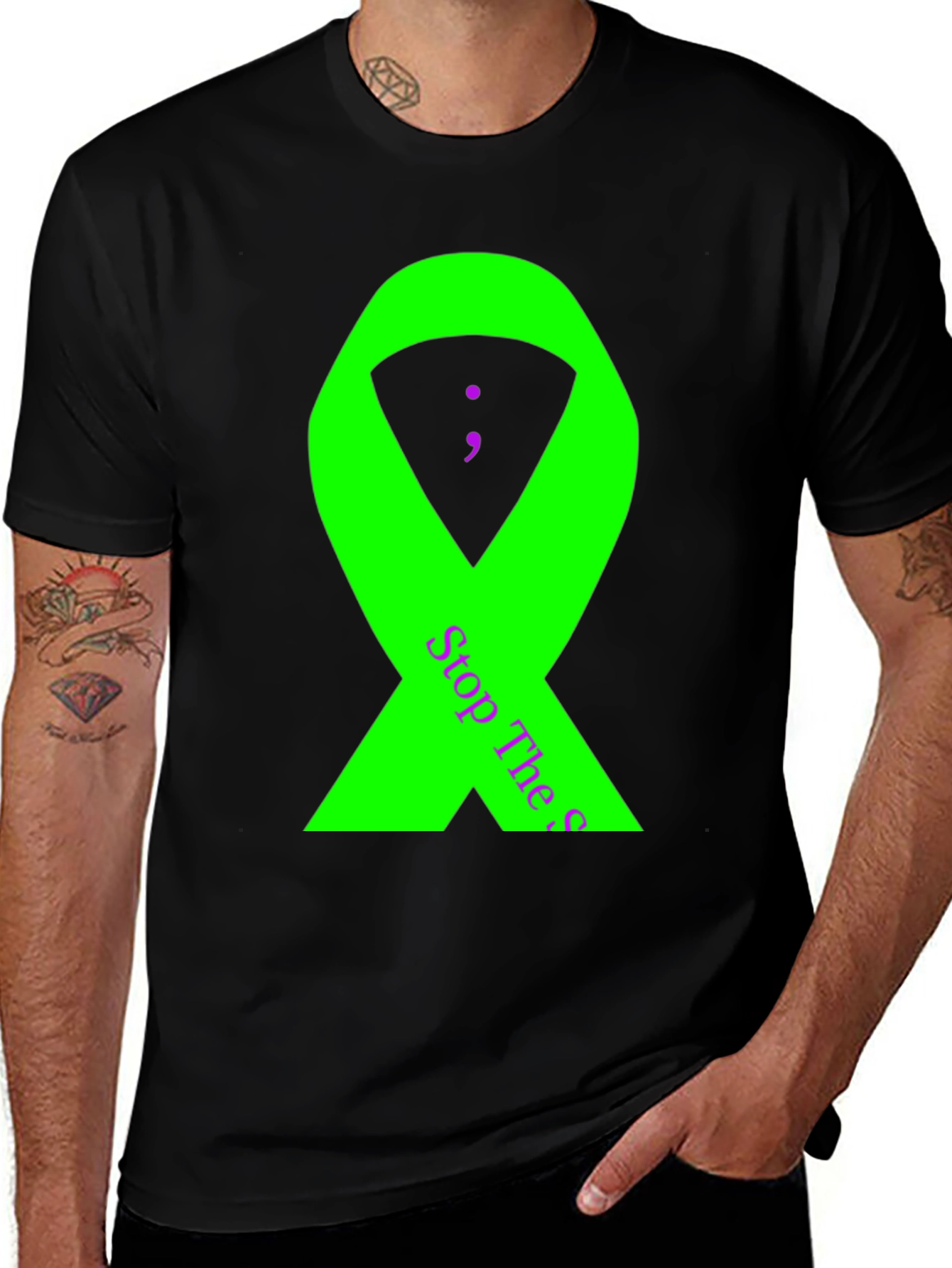 Stop The Stigma Awareness Ribbon T-Shirt