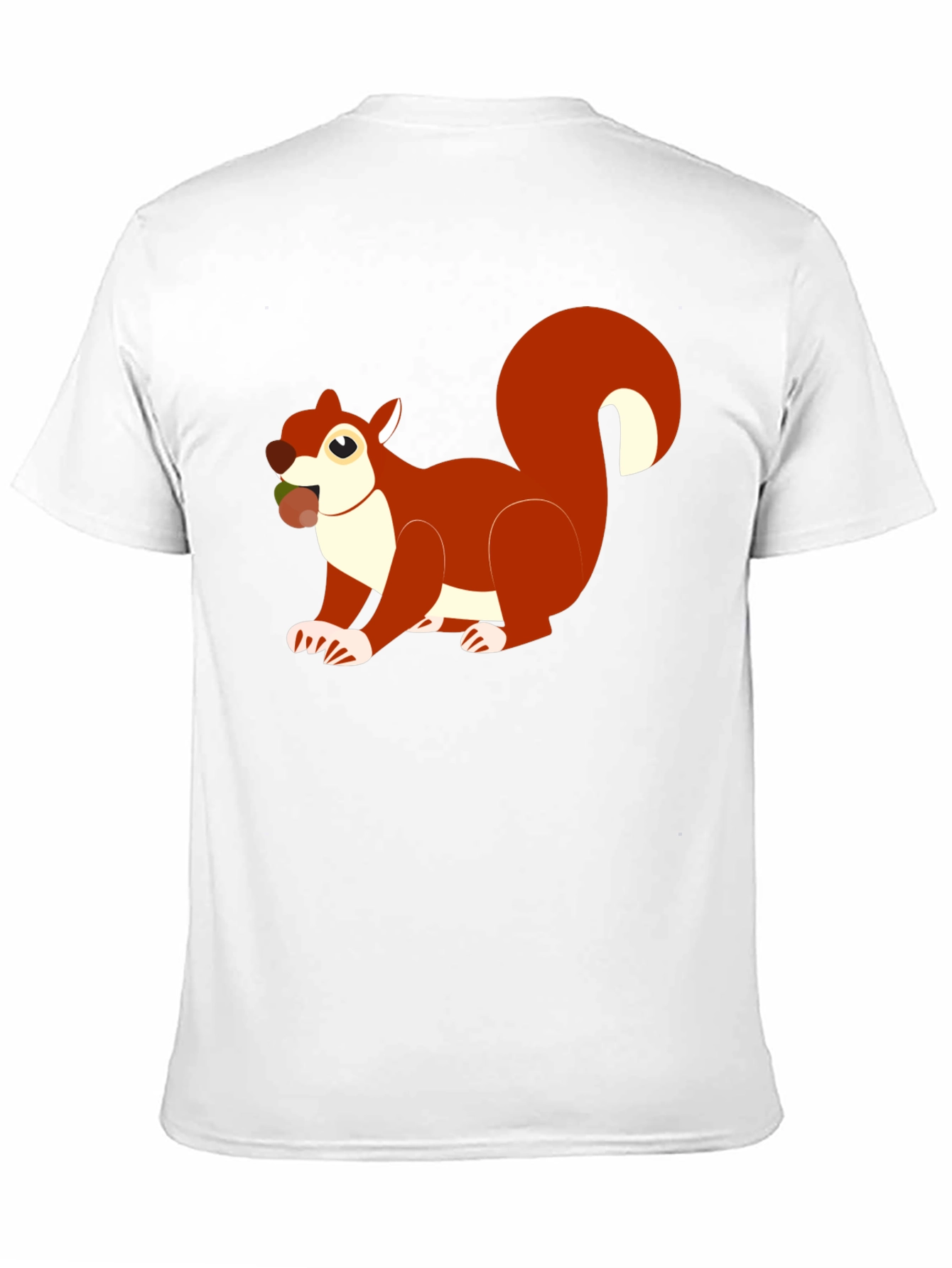 Squirrel Graphic Black T-Shirt Casual Wear