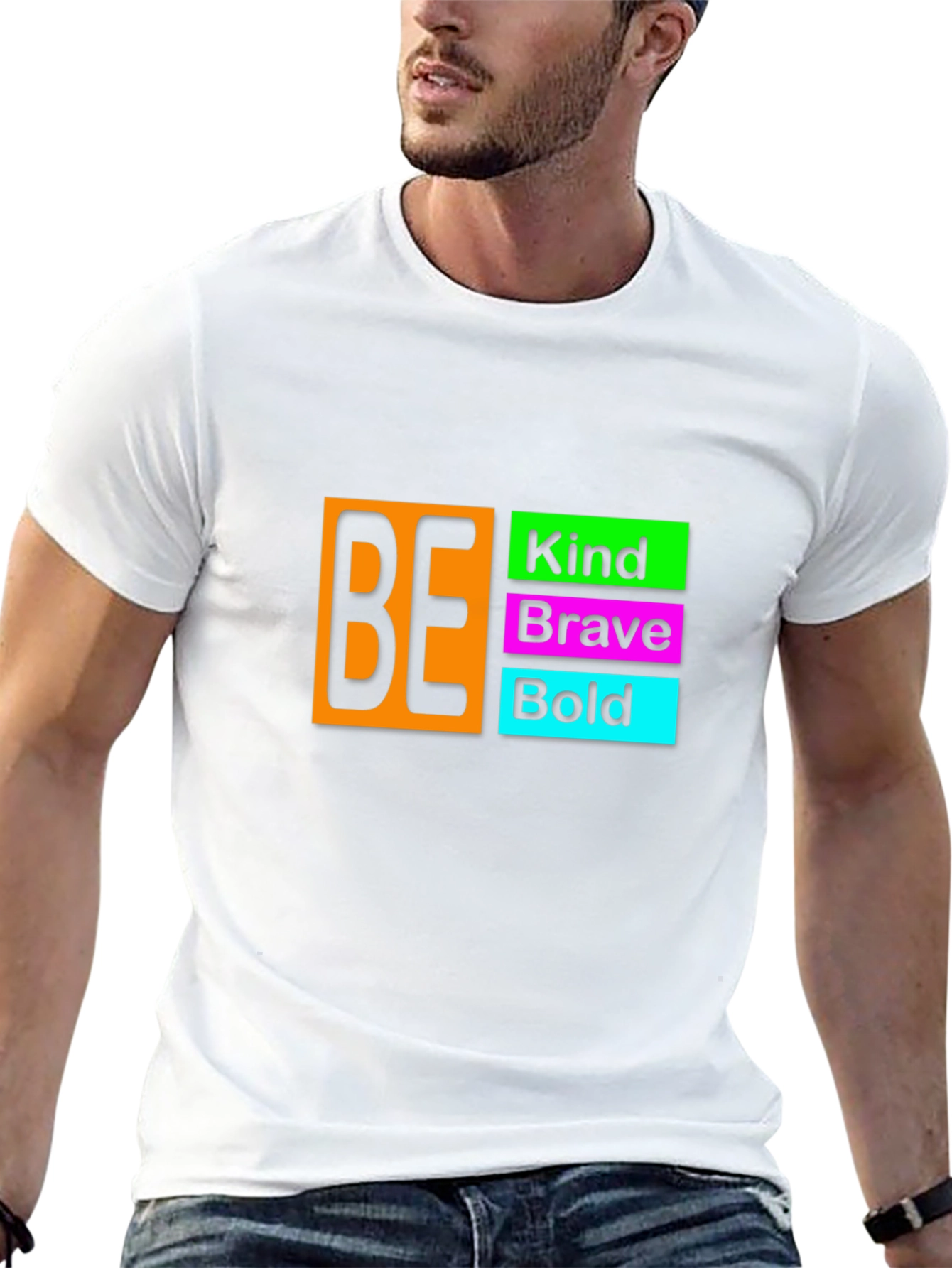 Be Kind Brave Bold Black T-Shirt