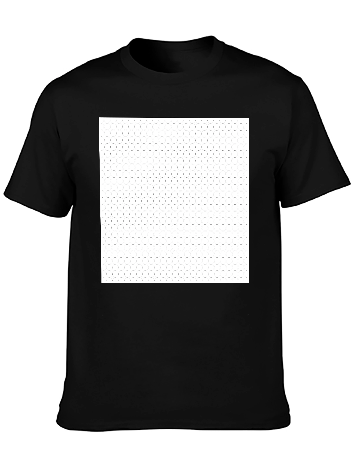 Black Crew Neck T-Shirt with Graphic