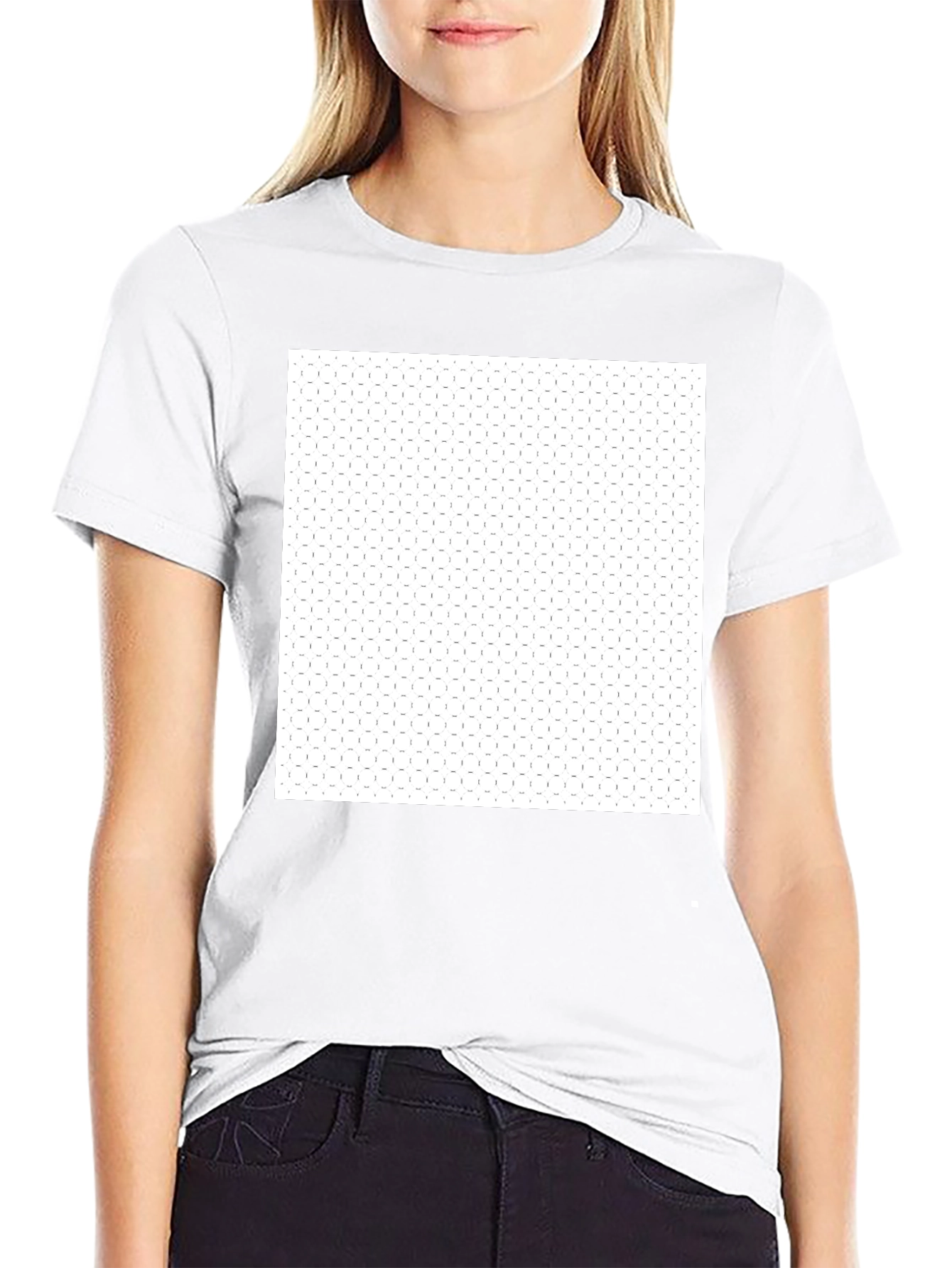 Black Crew Neck T-Shirt with Graphic