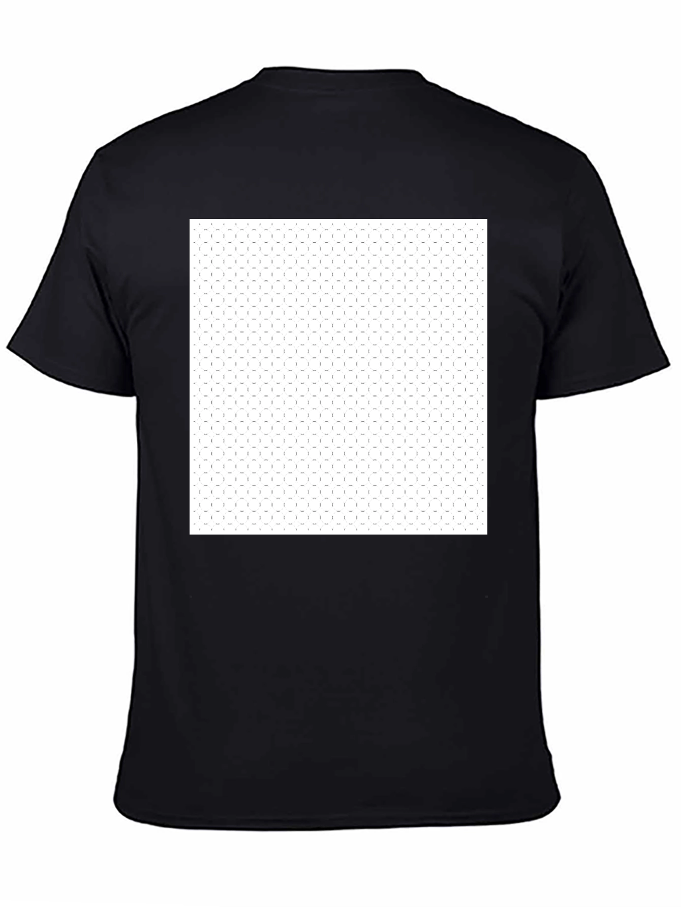 Black Crew Neck T-Shirt with Graphic