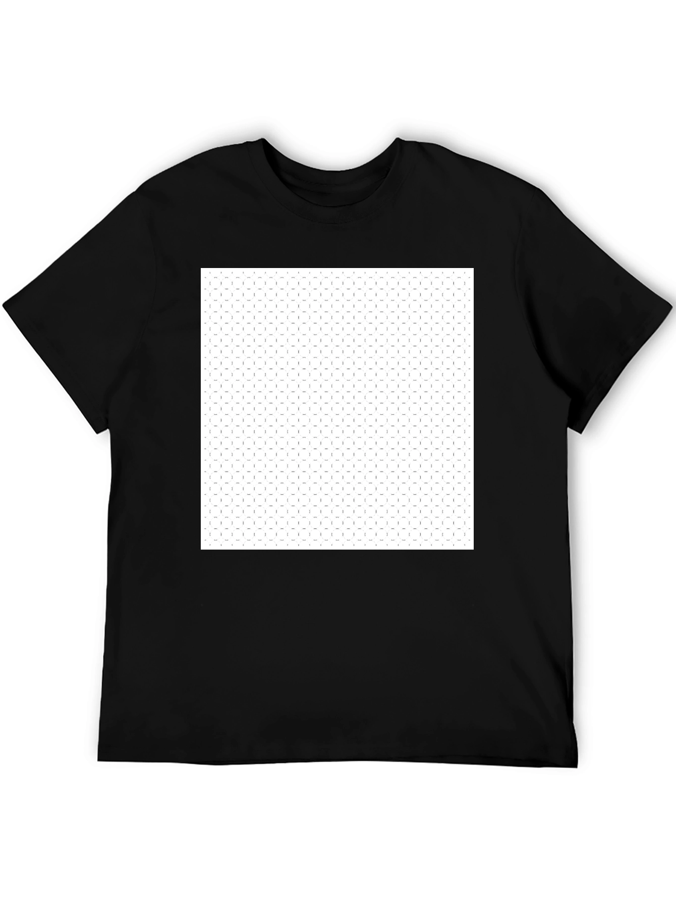 Black Crew Neck T-Shirt with Graphic