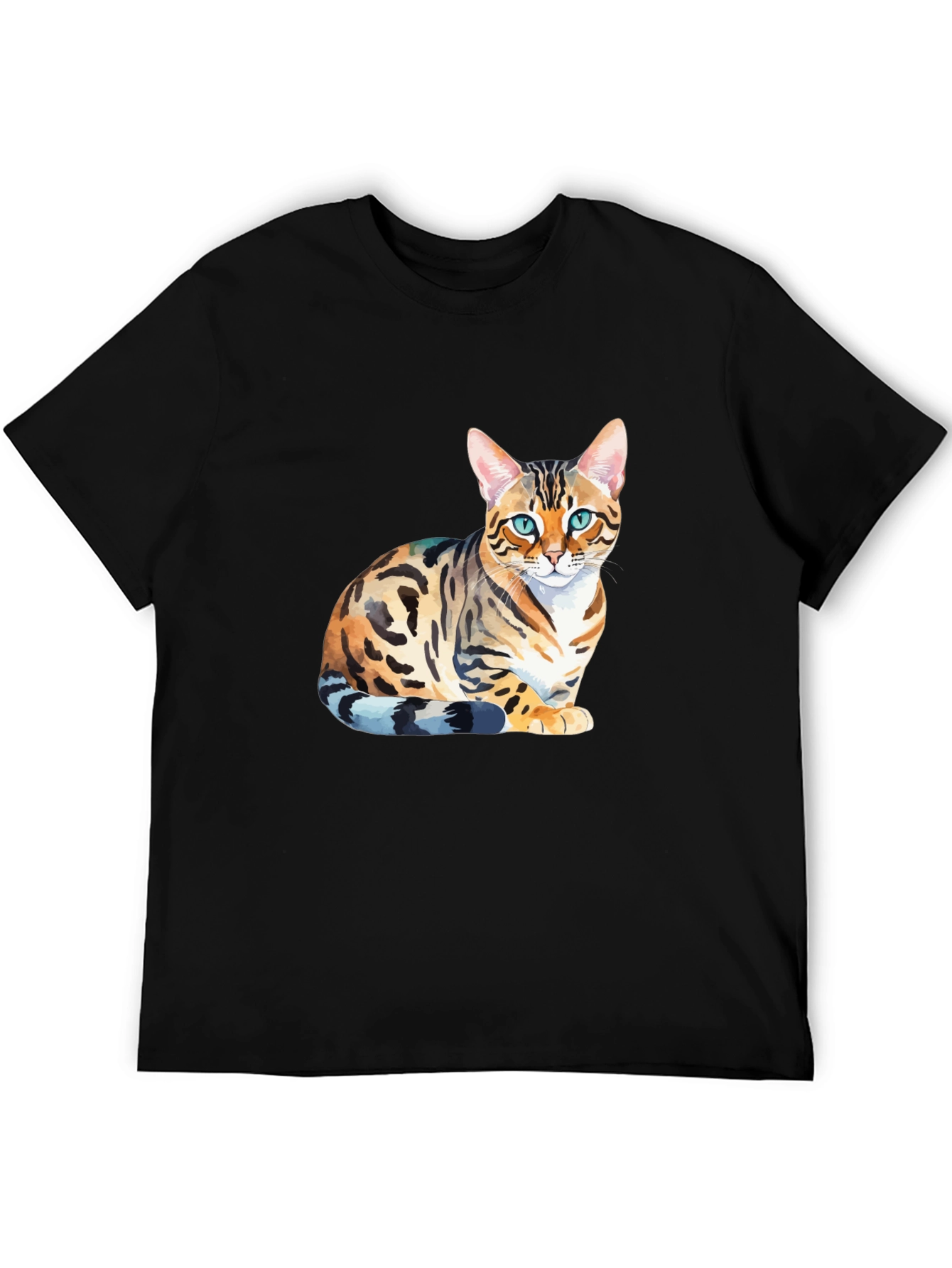 Bengal Cat Graphic T-Shirt - Stylish Mens Tee