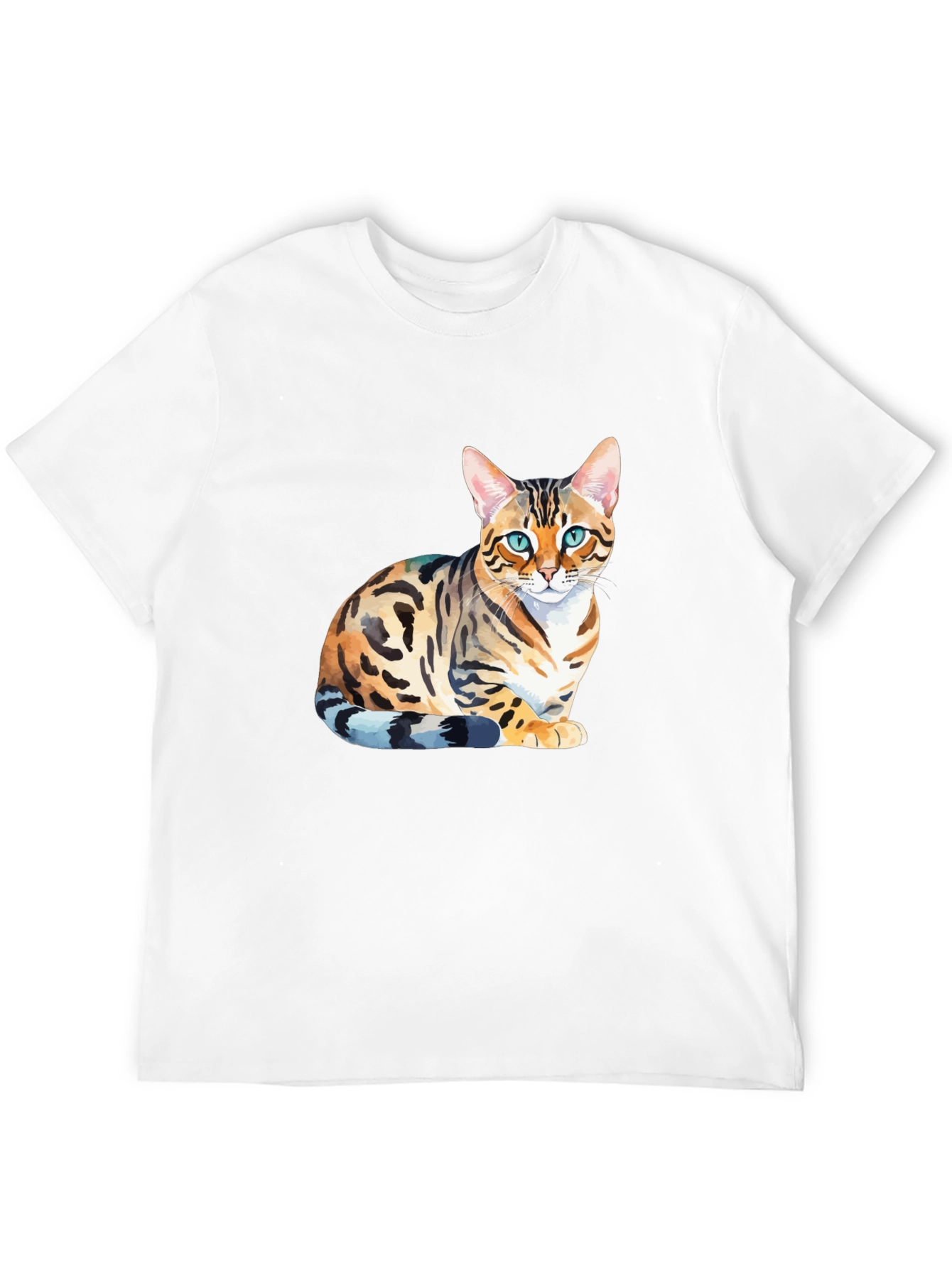 Bengal Cat Graphic T-Shirt - Stylish Mens Tee