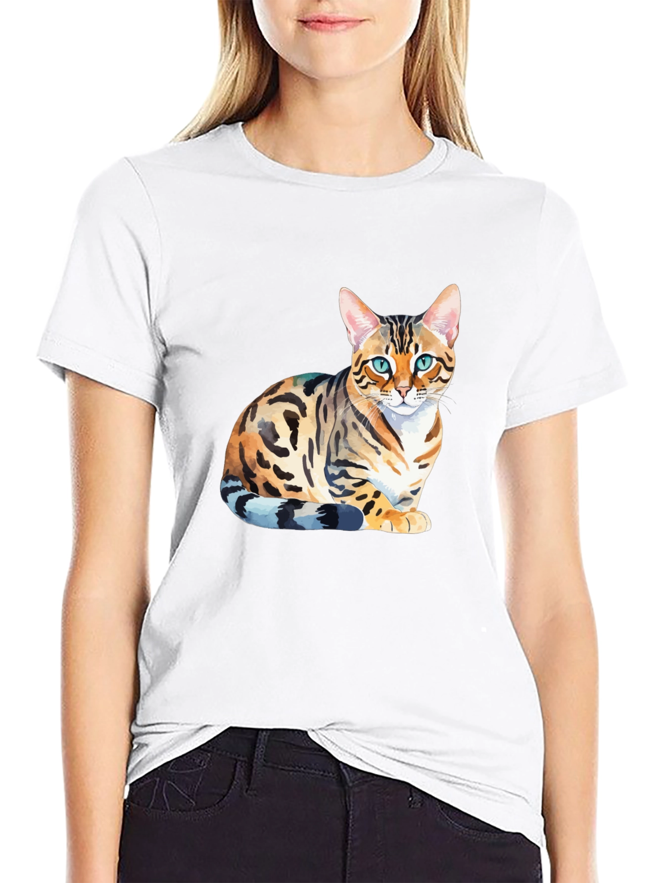 Bengal Cat Graphic T-Shirt - Stylish Mens Tee