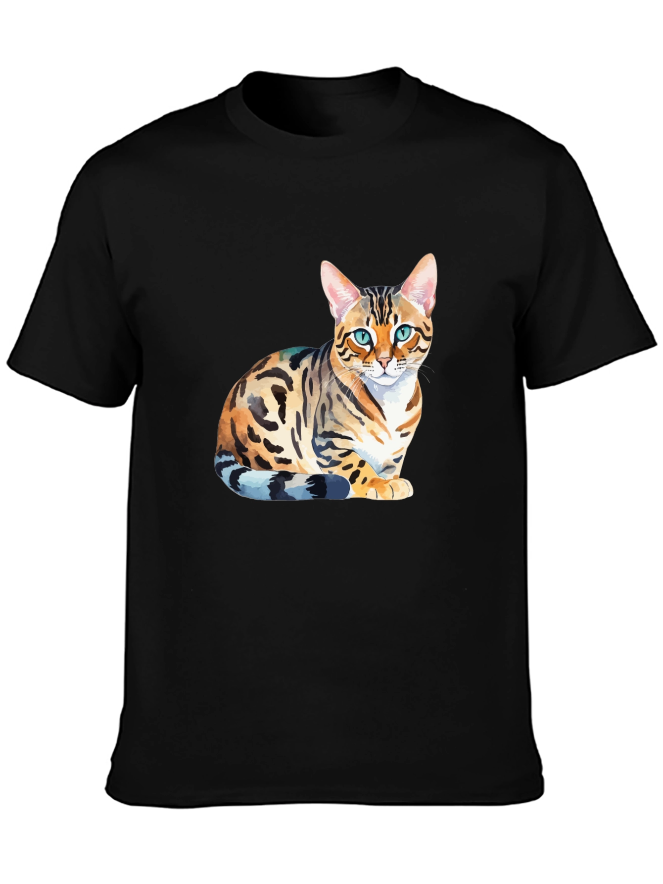 Bengal Cat Graphic T-Shirt - Stylish Mens Tee