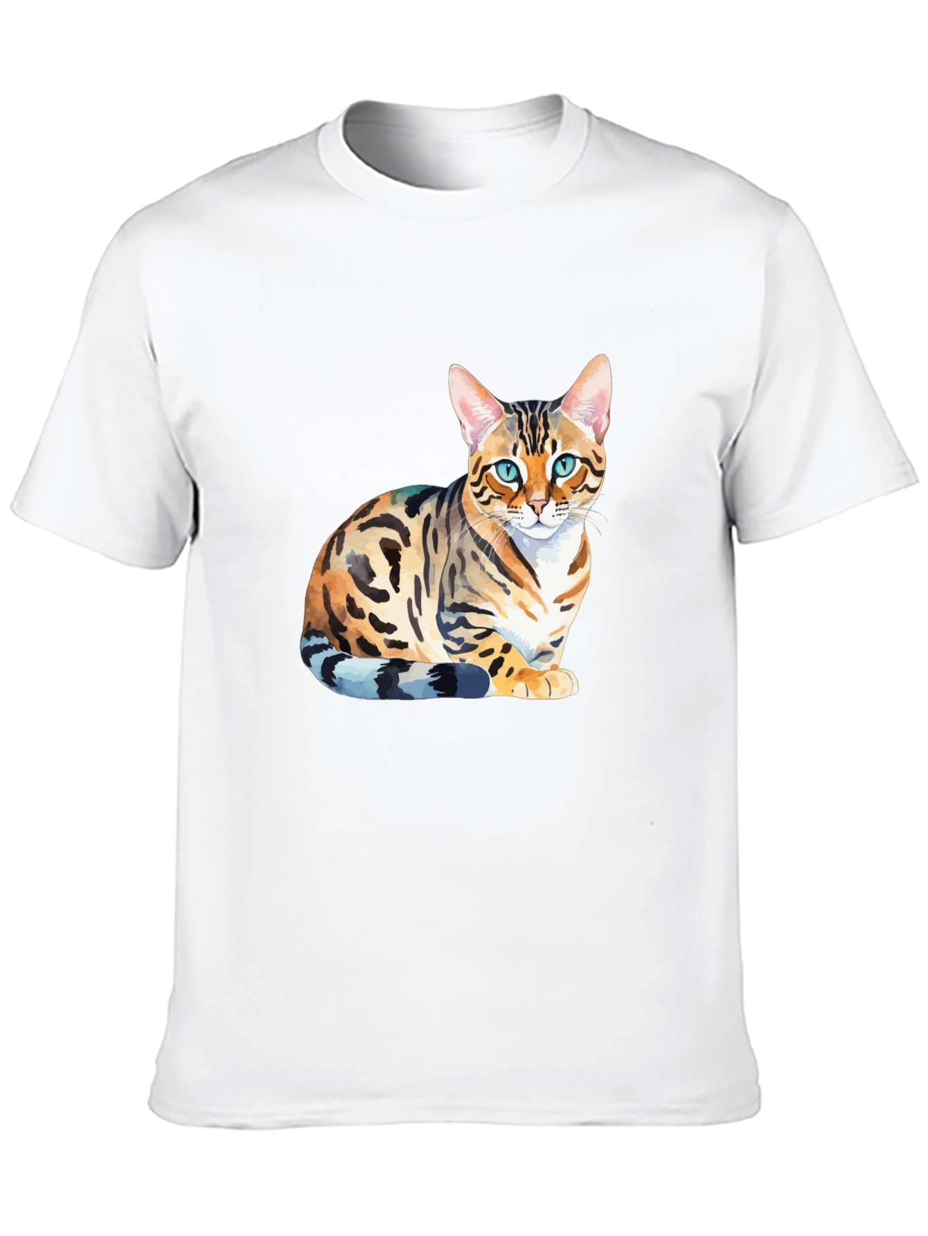 Bengal Cat Graphic T-Shirt - Stylish Mens Tee