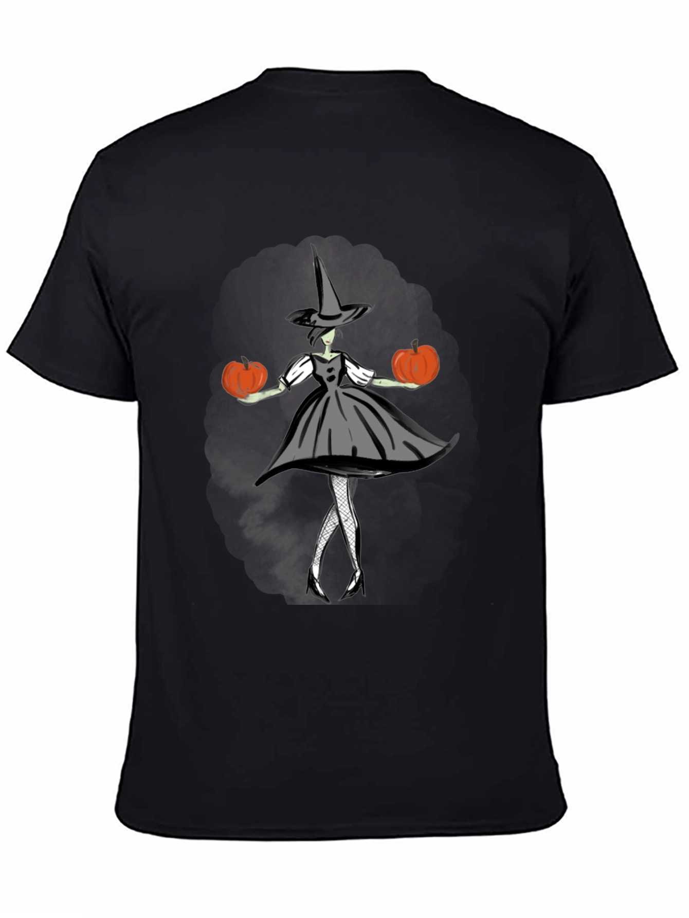 Halloween Witch T-Shirt - Pumpkin Design