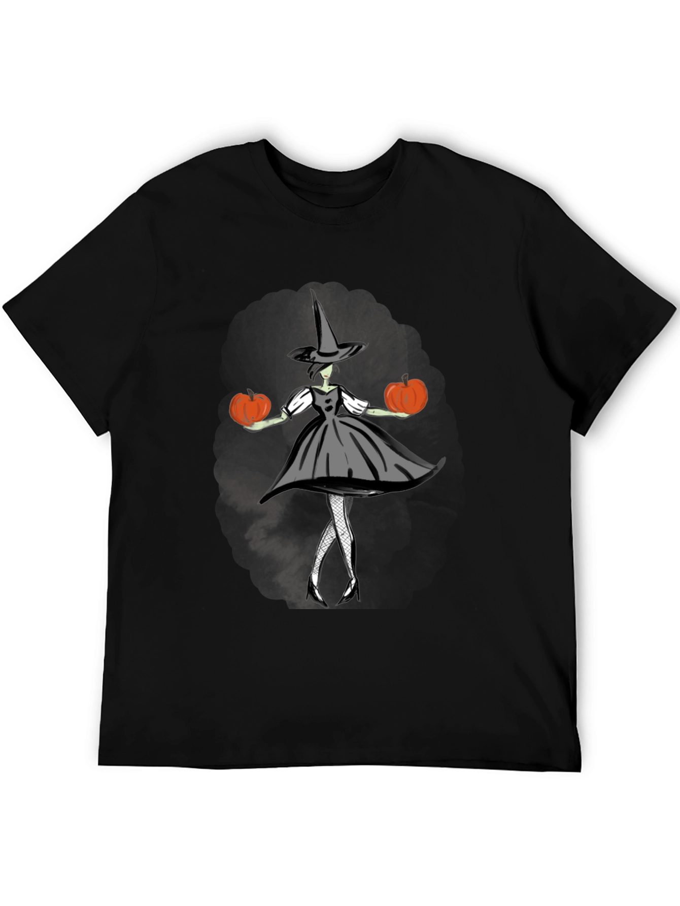 Halloween Witch T-Shirt - Pumpkin Design