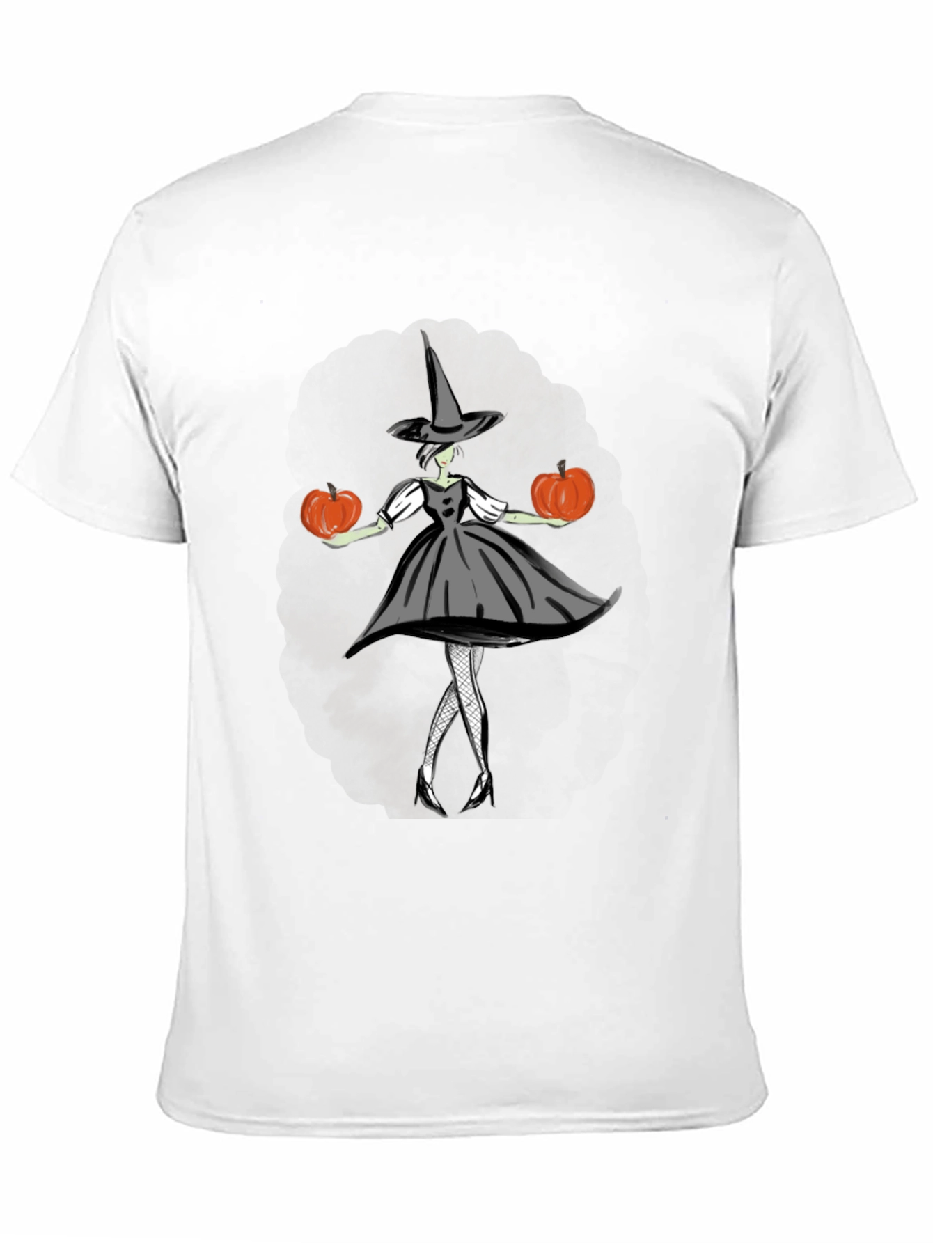 Halloween Witch T-Shirt - Pumpkin Design
